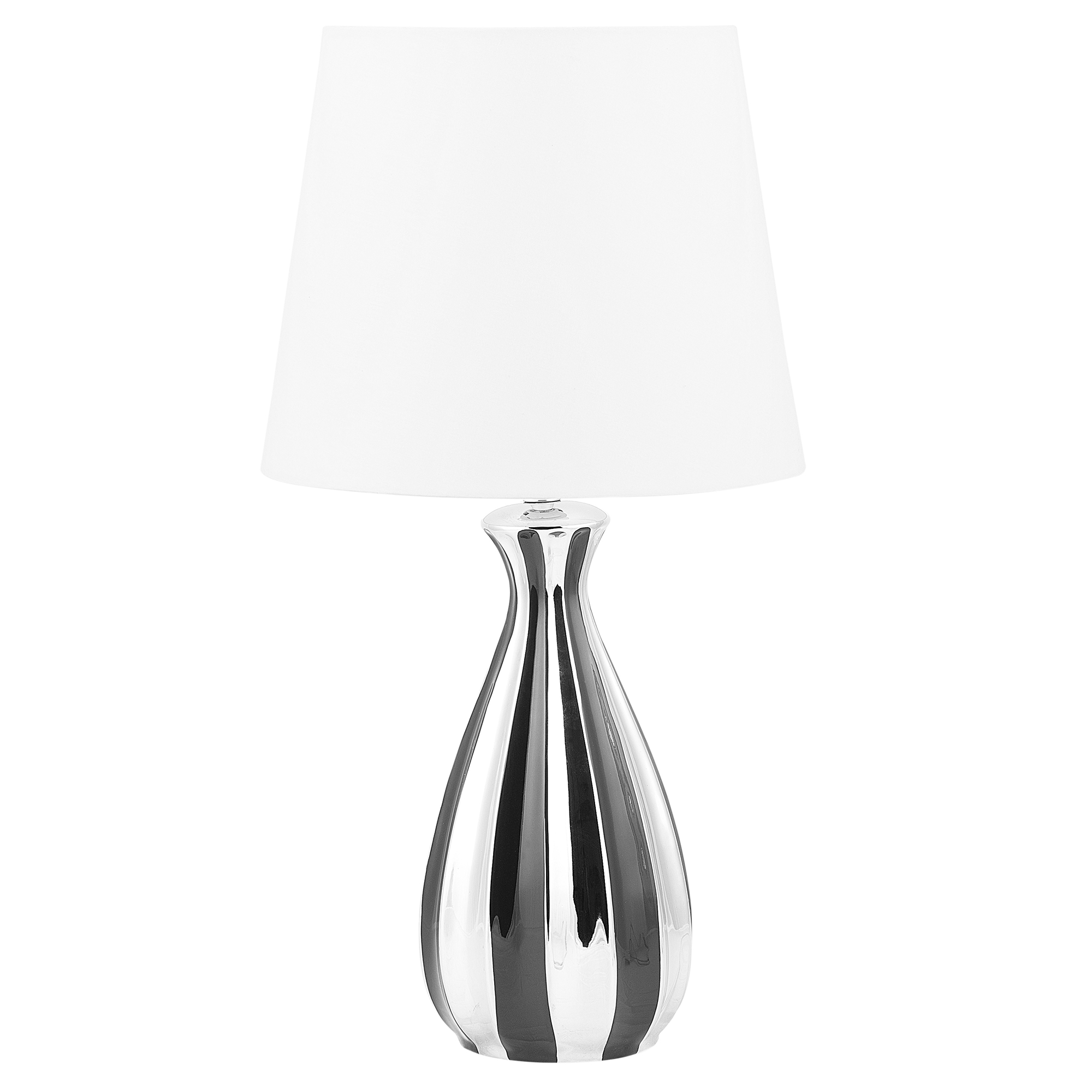 Tafellamp keramiek zilver/zwart VARDJA