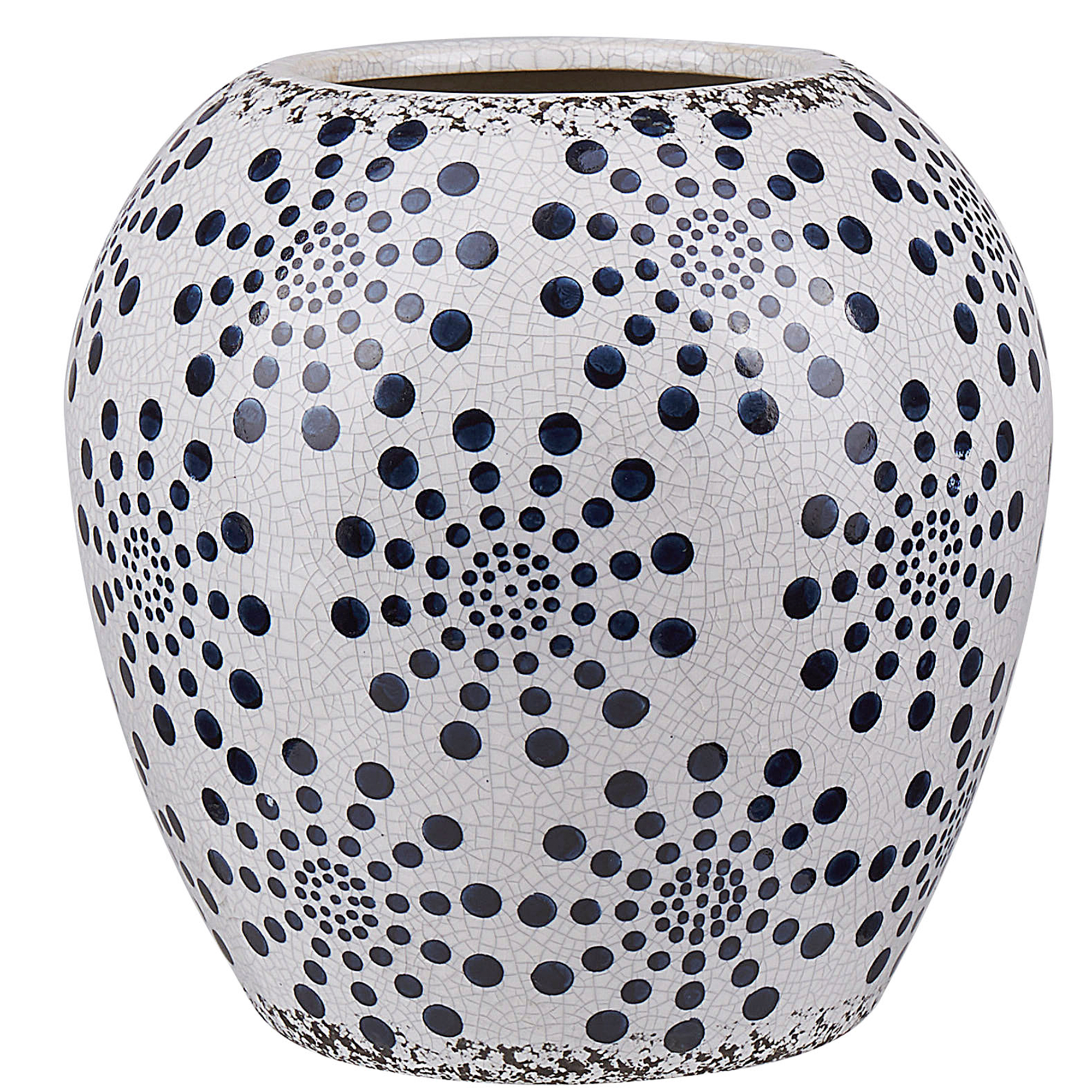 Steengoed Bloemenvaas 19 cm Blauw MILETOS