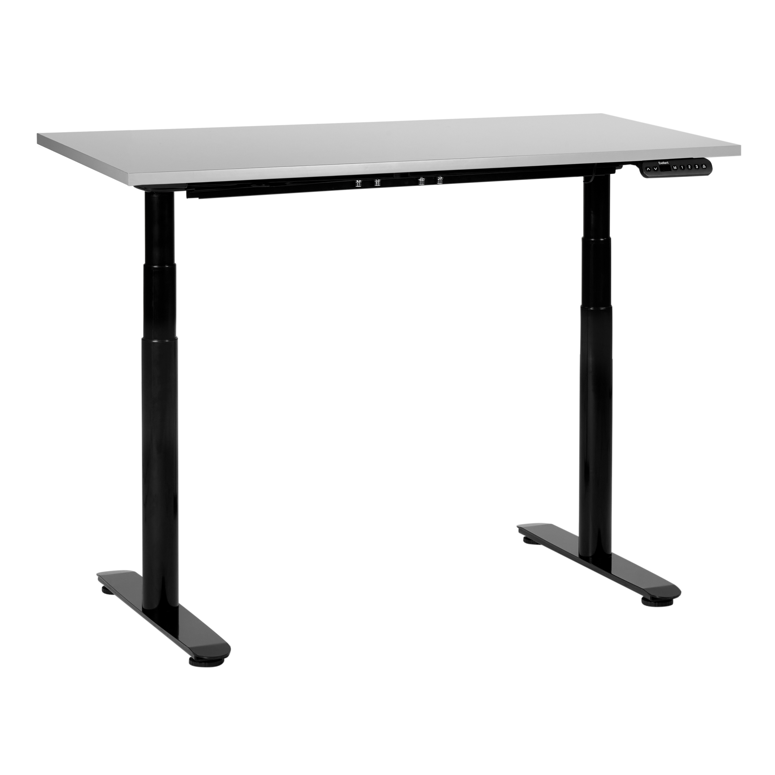 Verstelbaar bureau Elektrisch 120 x 72 cm Lichtgrijs DESTIN IV Diverse Formaten