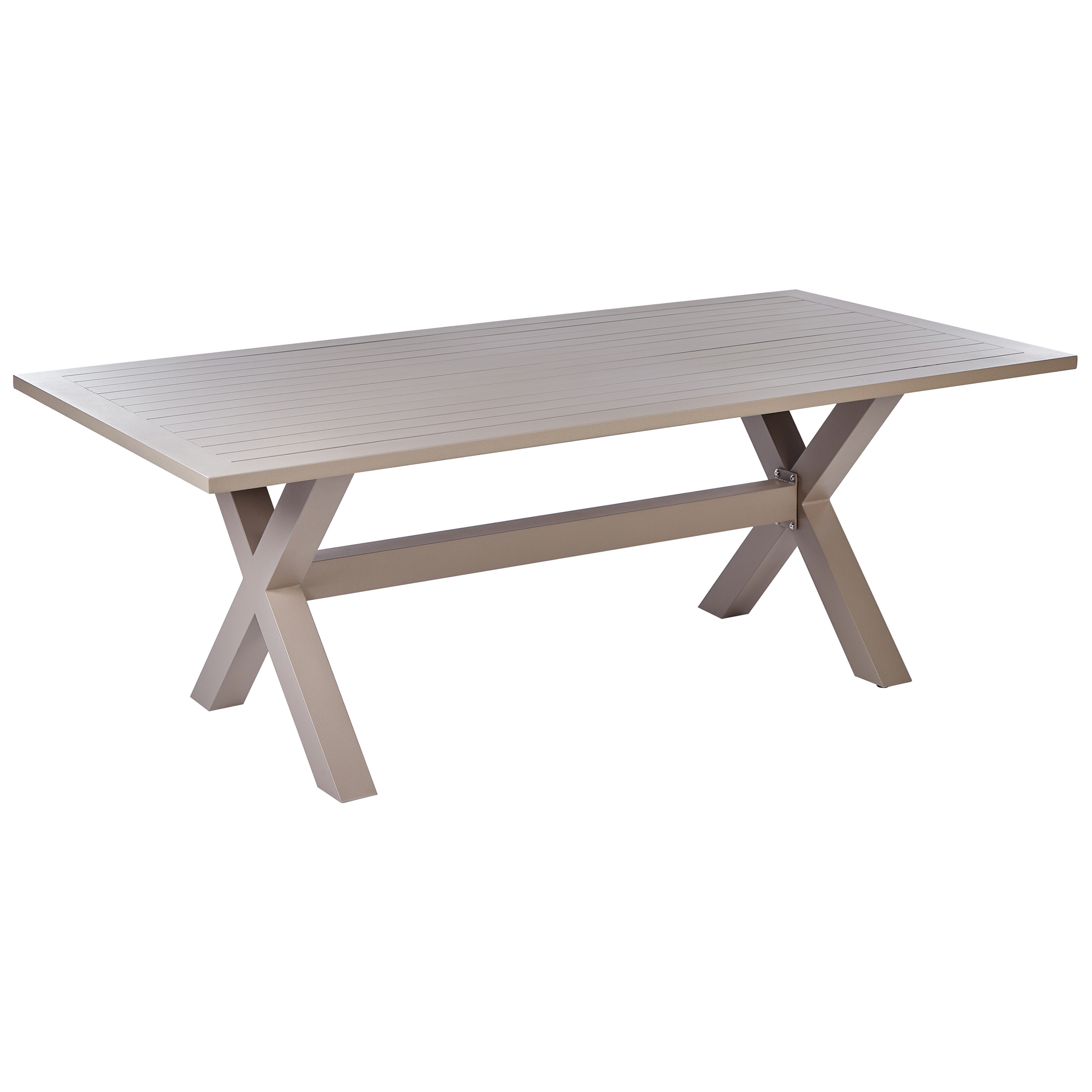 Tuintafel 200 x 105 cm Metaal Taupe CASCAIS