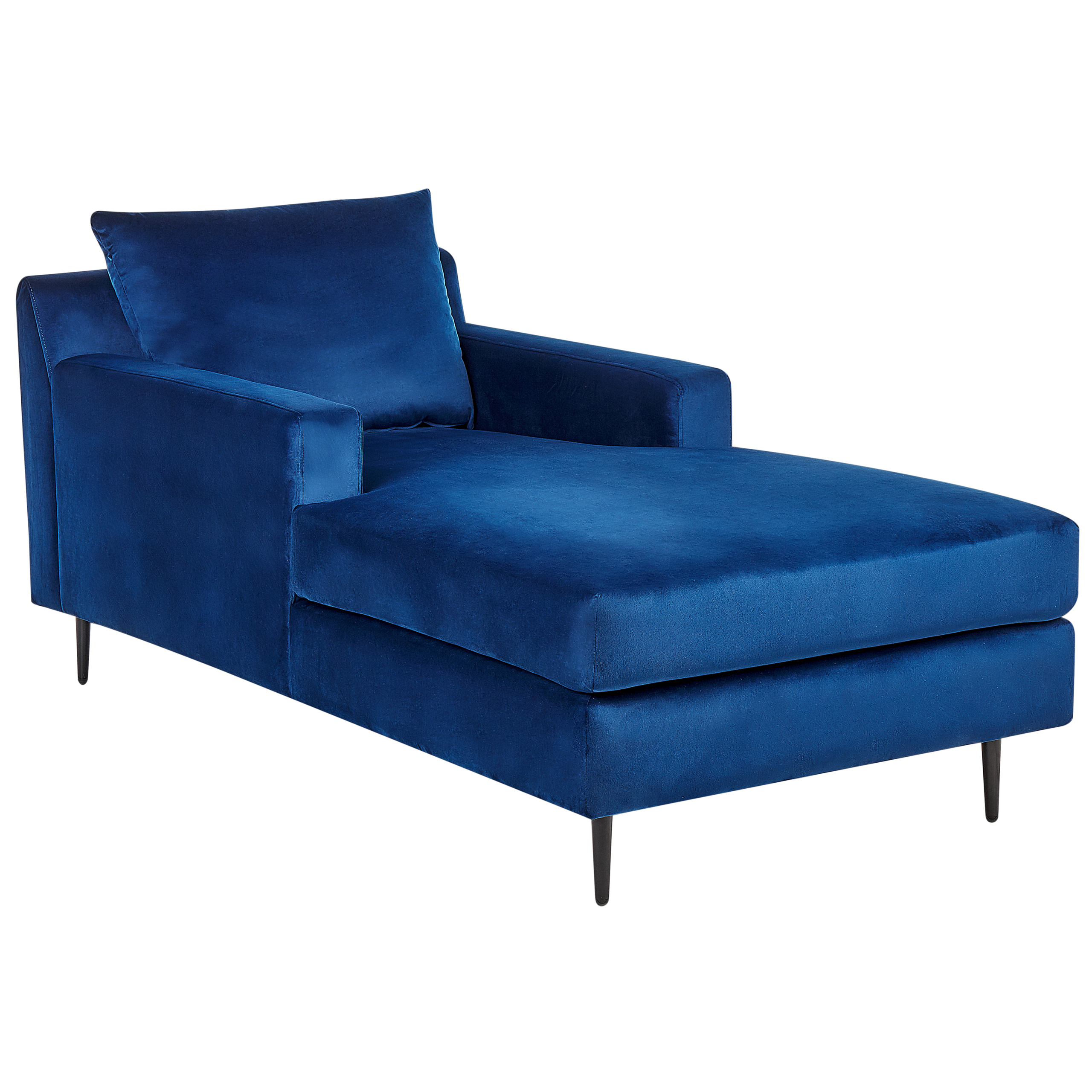 Chaise longue fluweel marineblauw GUERET