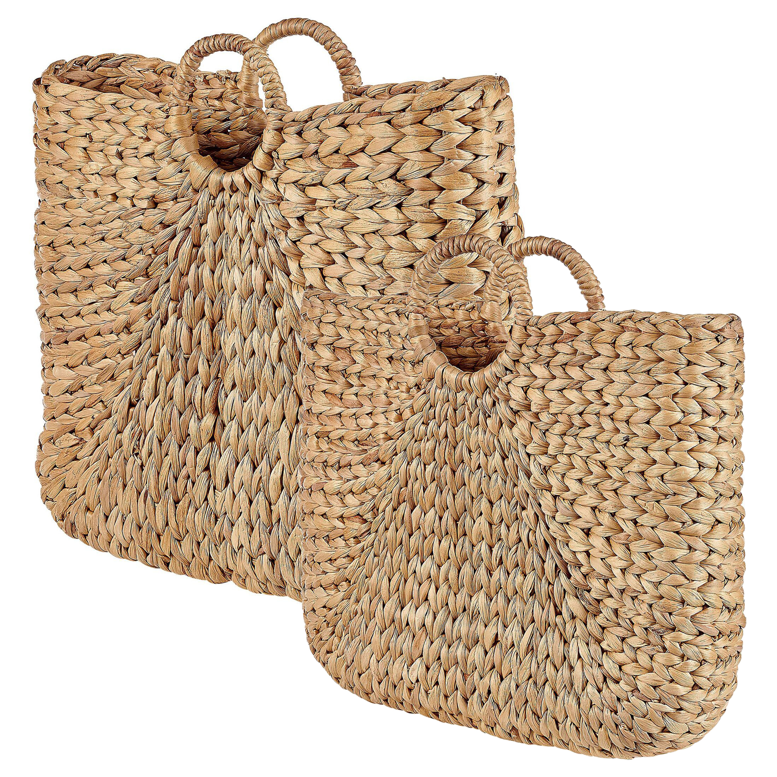 Mand set van 2 naturel POMPANO