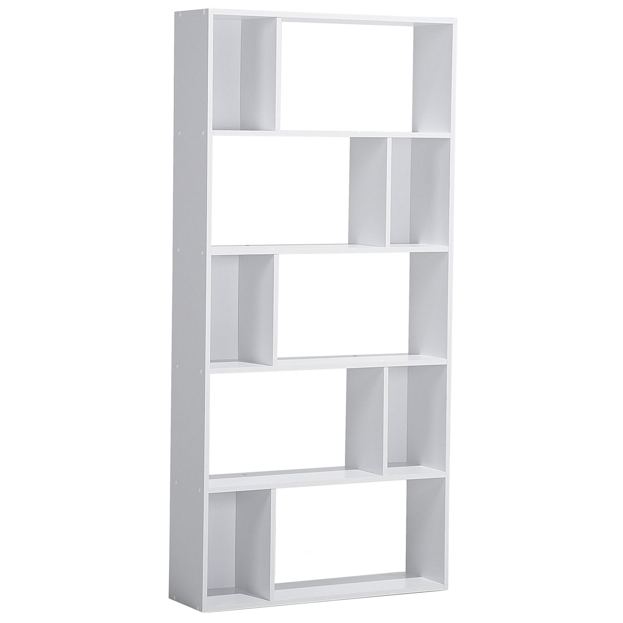 Boekenkast met 5 planken Wit ORILLA