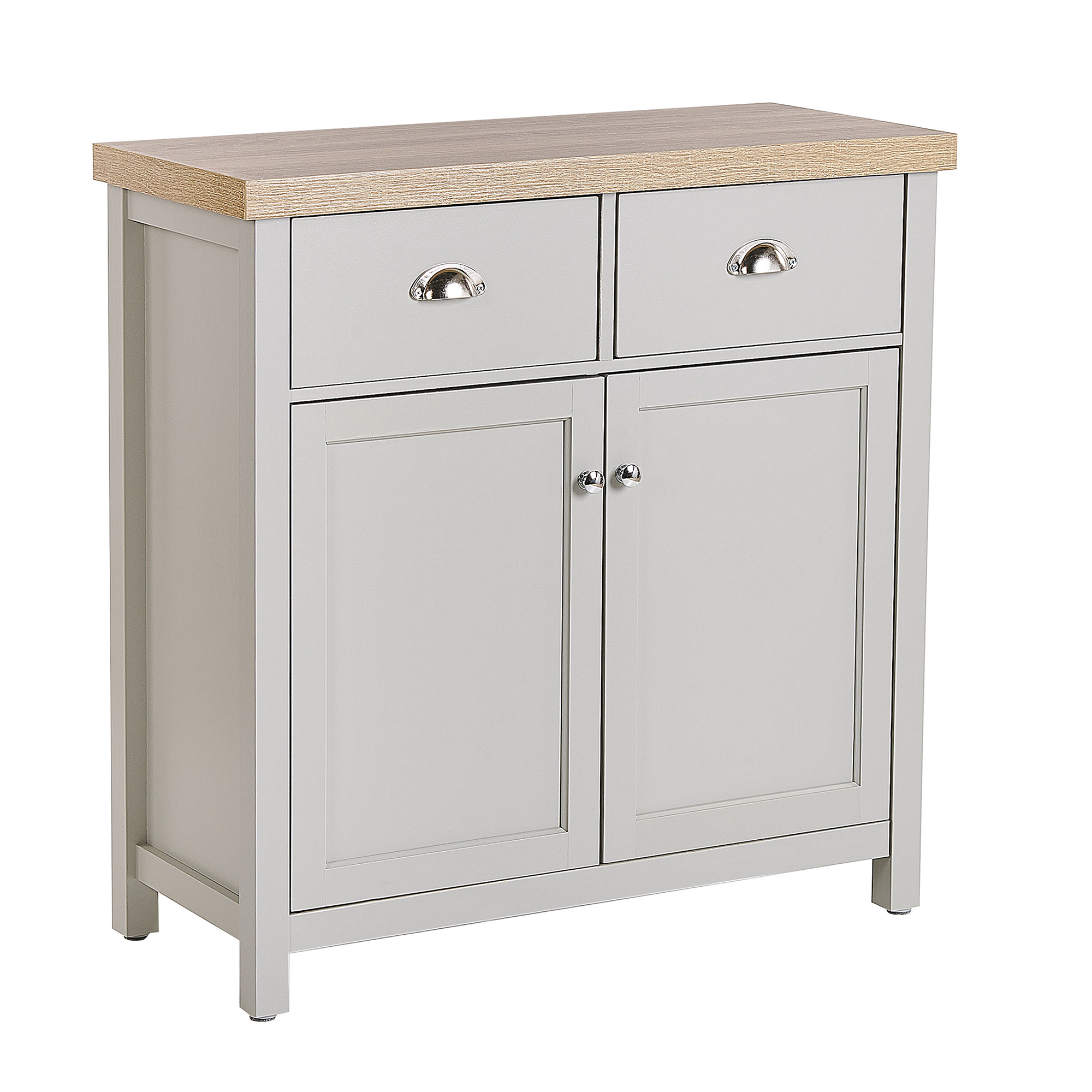 Dressoir grijs/lichtbruin CLIO