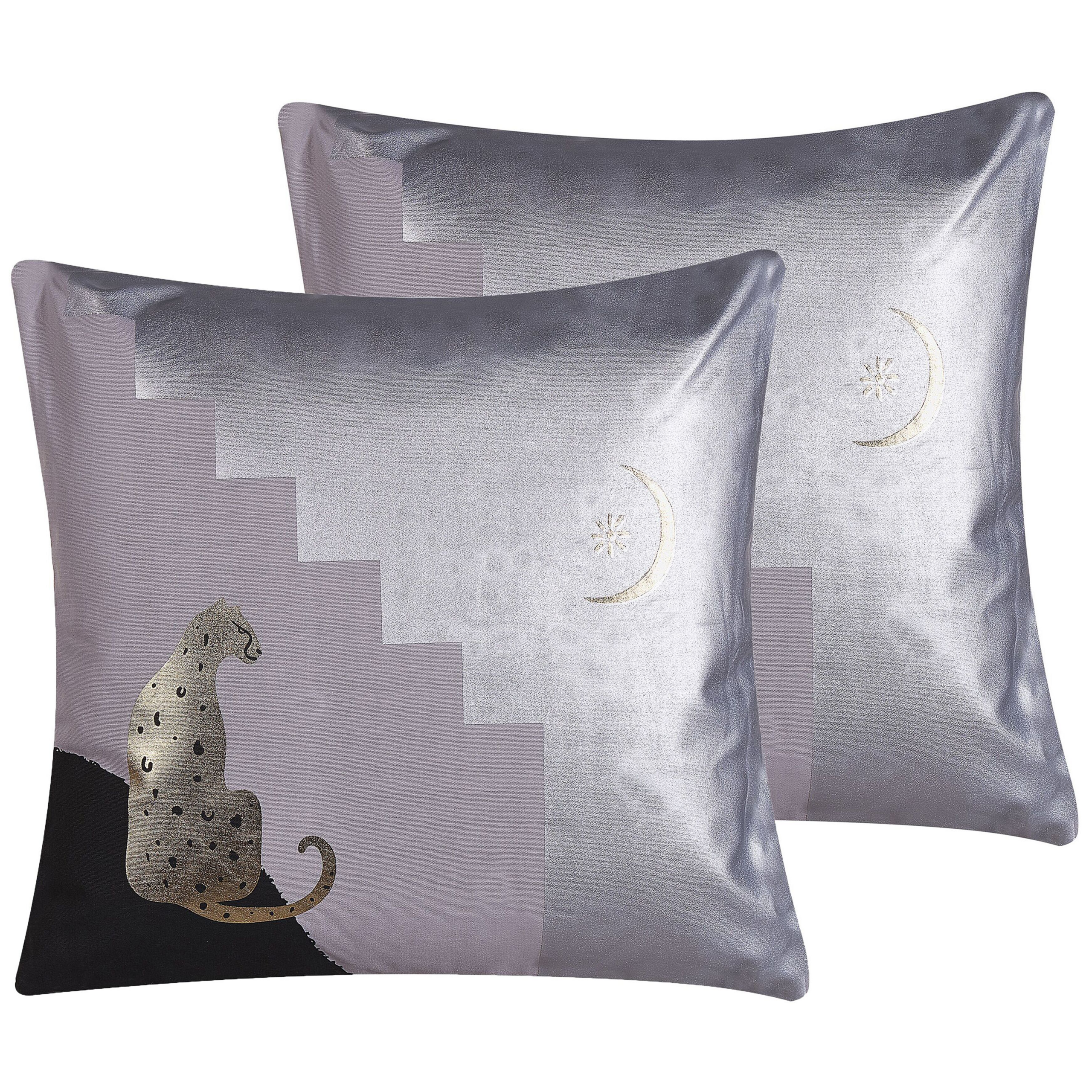 Set van 2 kussens Katoen Multicolor DIGITALIS 45 x 45 cm