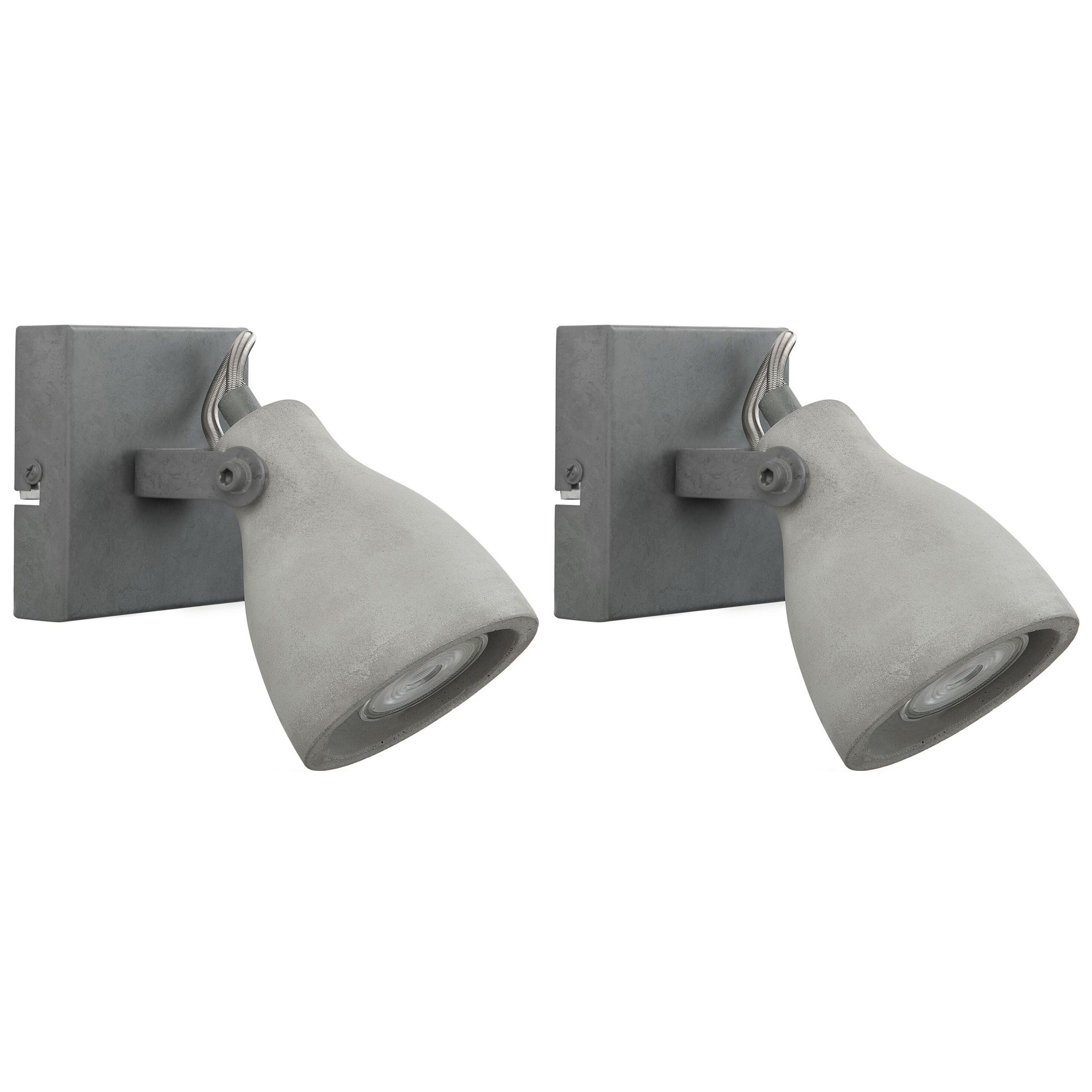 Wandlamp set van 2 beton MISTAGO I