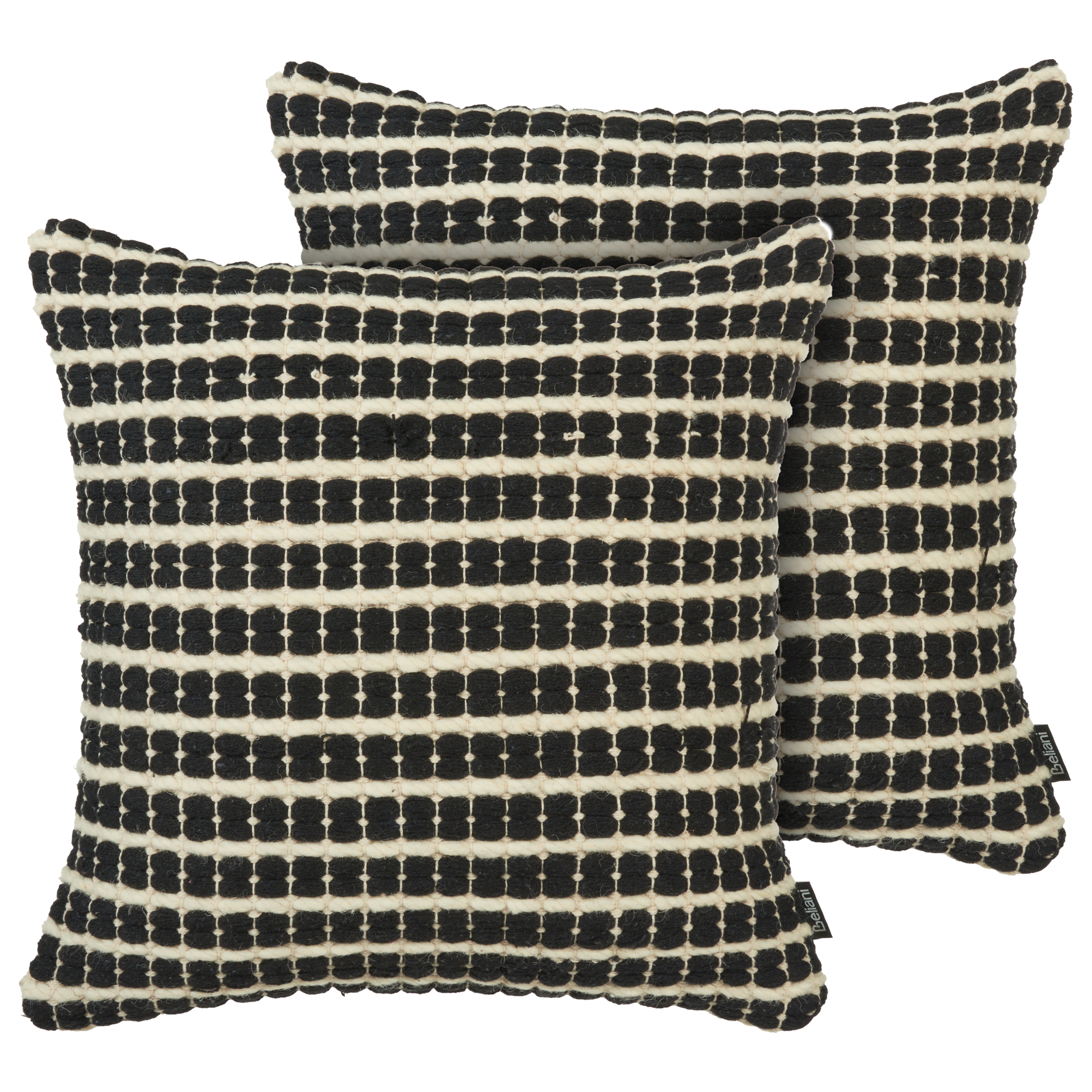Set van 2 kussens Zwart YONCALI 45 x 45 cm