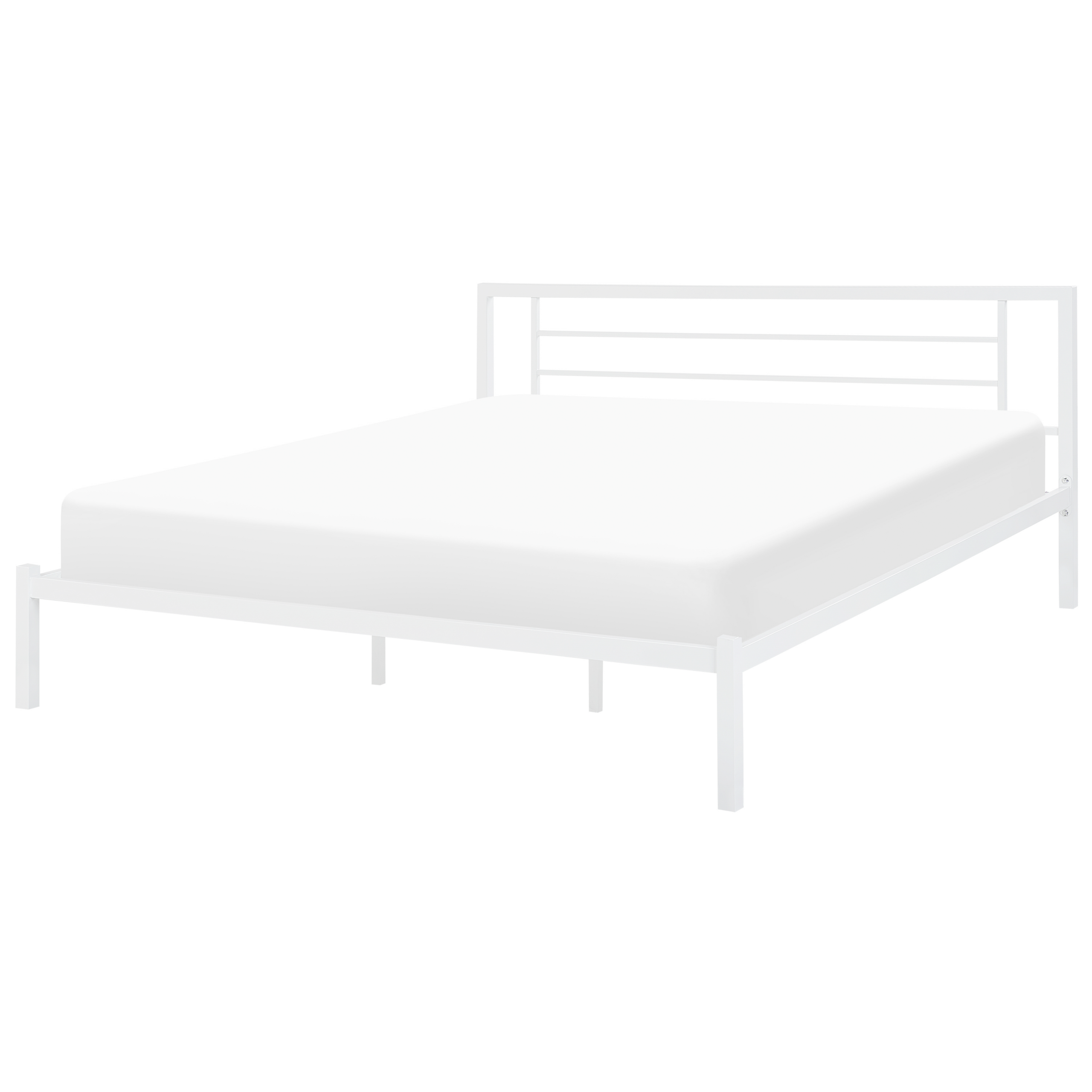Bed metaal wit 180 x 200 cm CUSSET