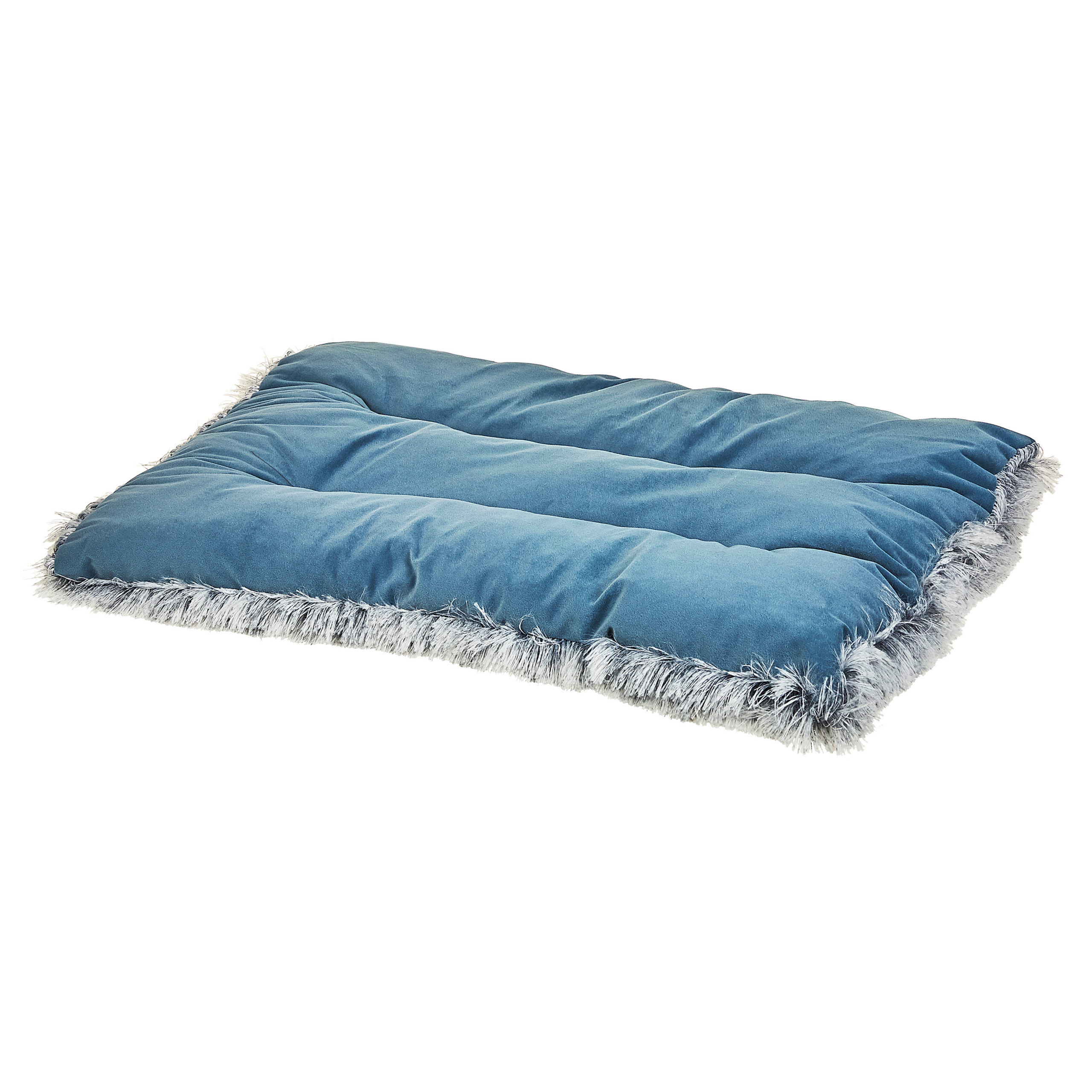 Hondenmand fluweel blauw 60 x 45 cm ERGANI