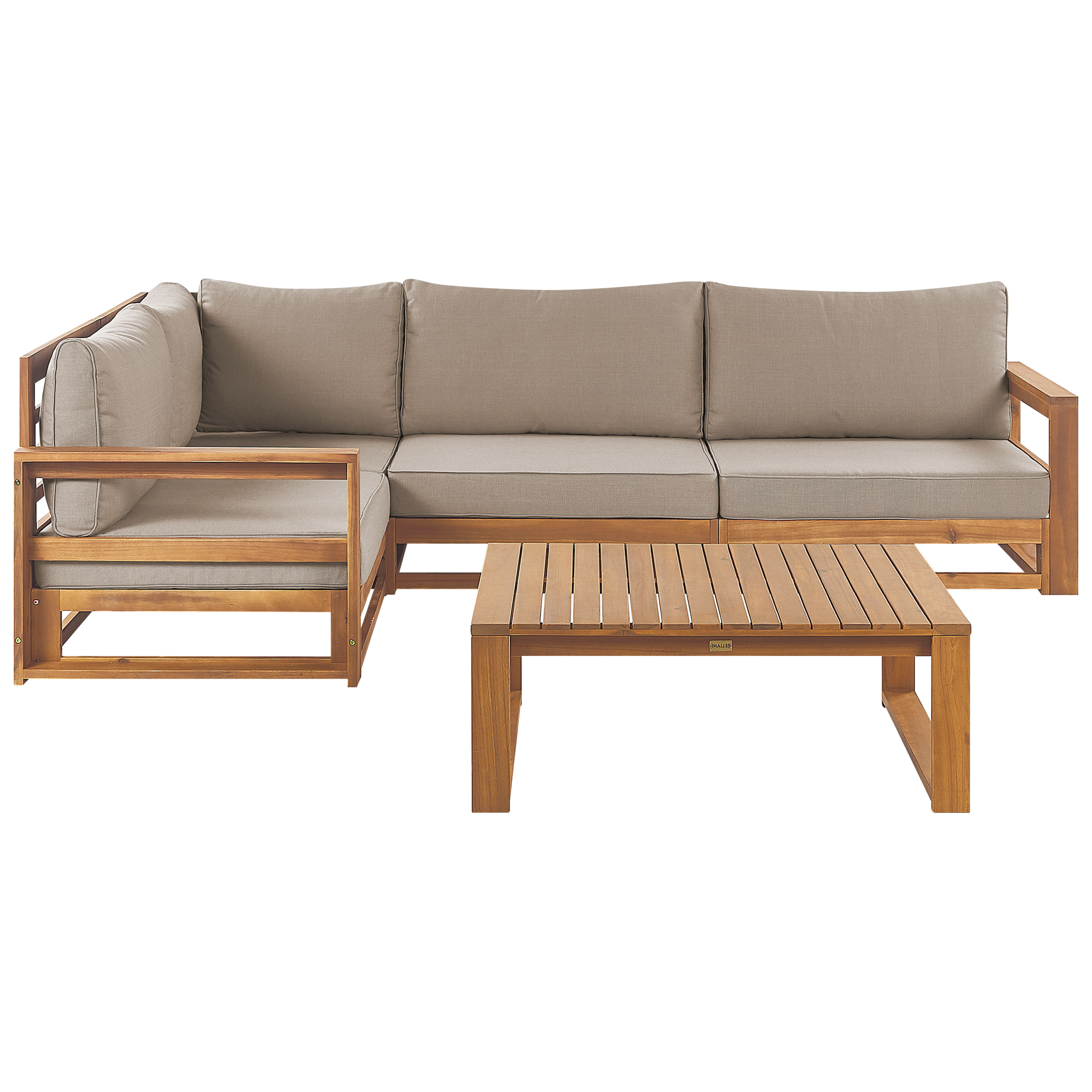 Loungeset Rechterzijde FSC® gecertificeerd acaciahout Lichte houtkleur TIMOR