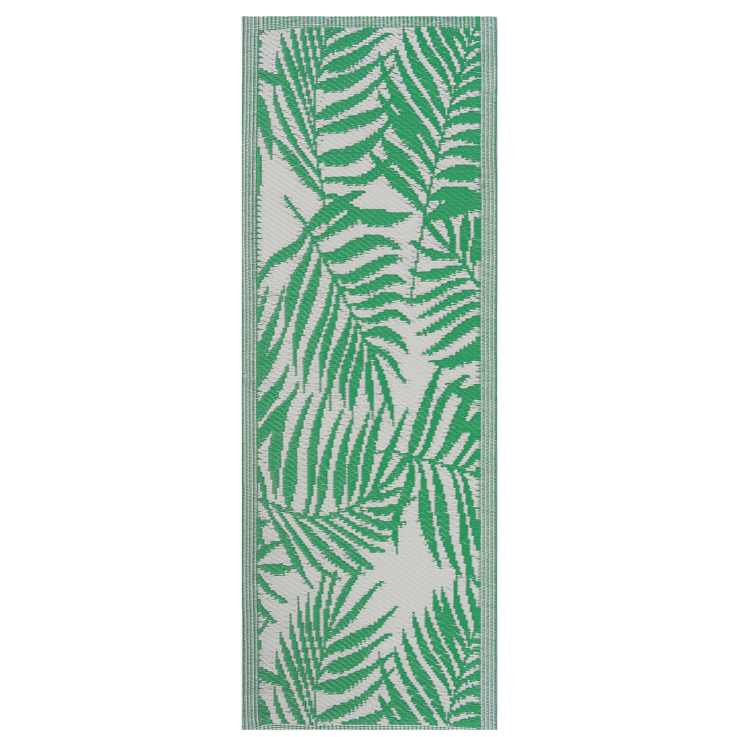 Vloerkleed polypropyleen groen 60 x 105 cm KOTA