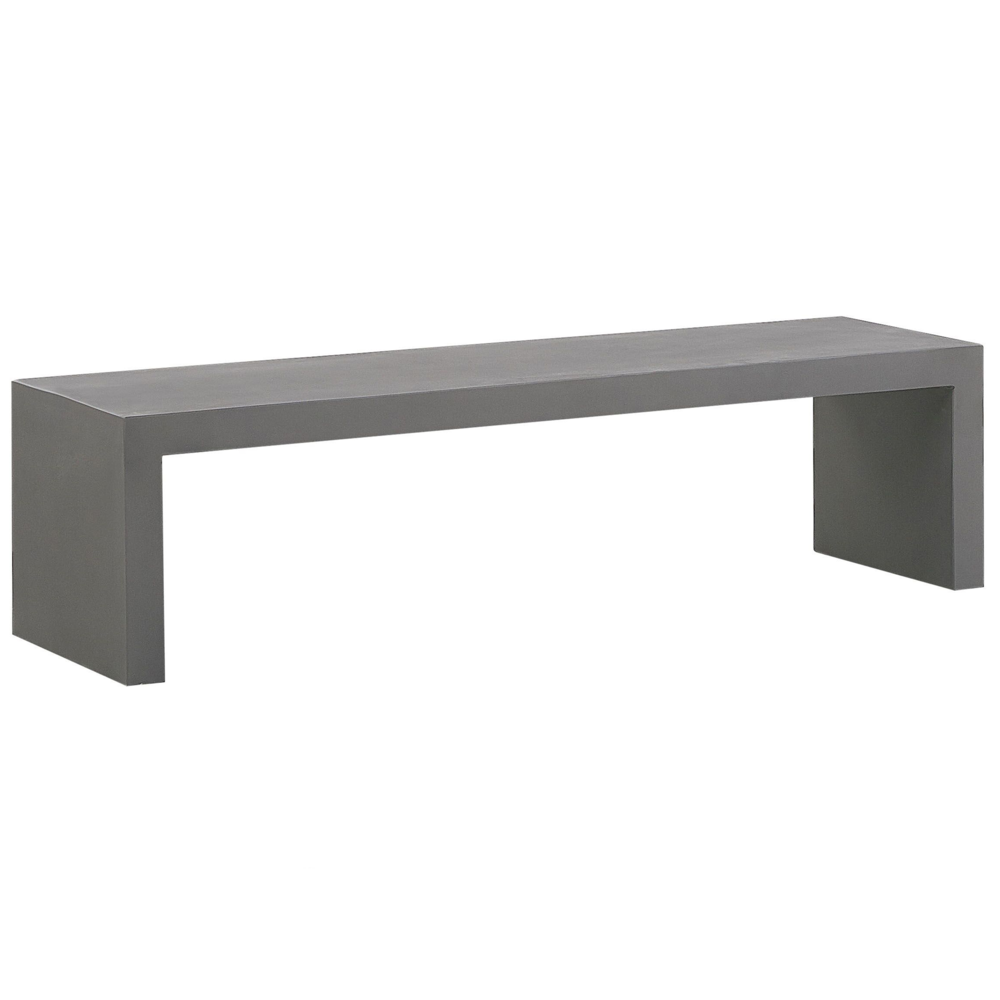 Panca da Giardino 2 posti in Cemento di colore Grigio esterno 40 x 150 x 40 cm esterno