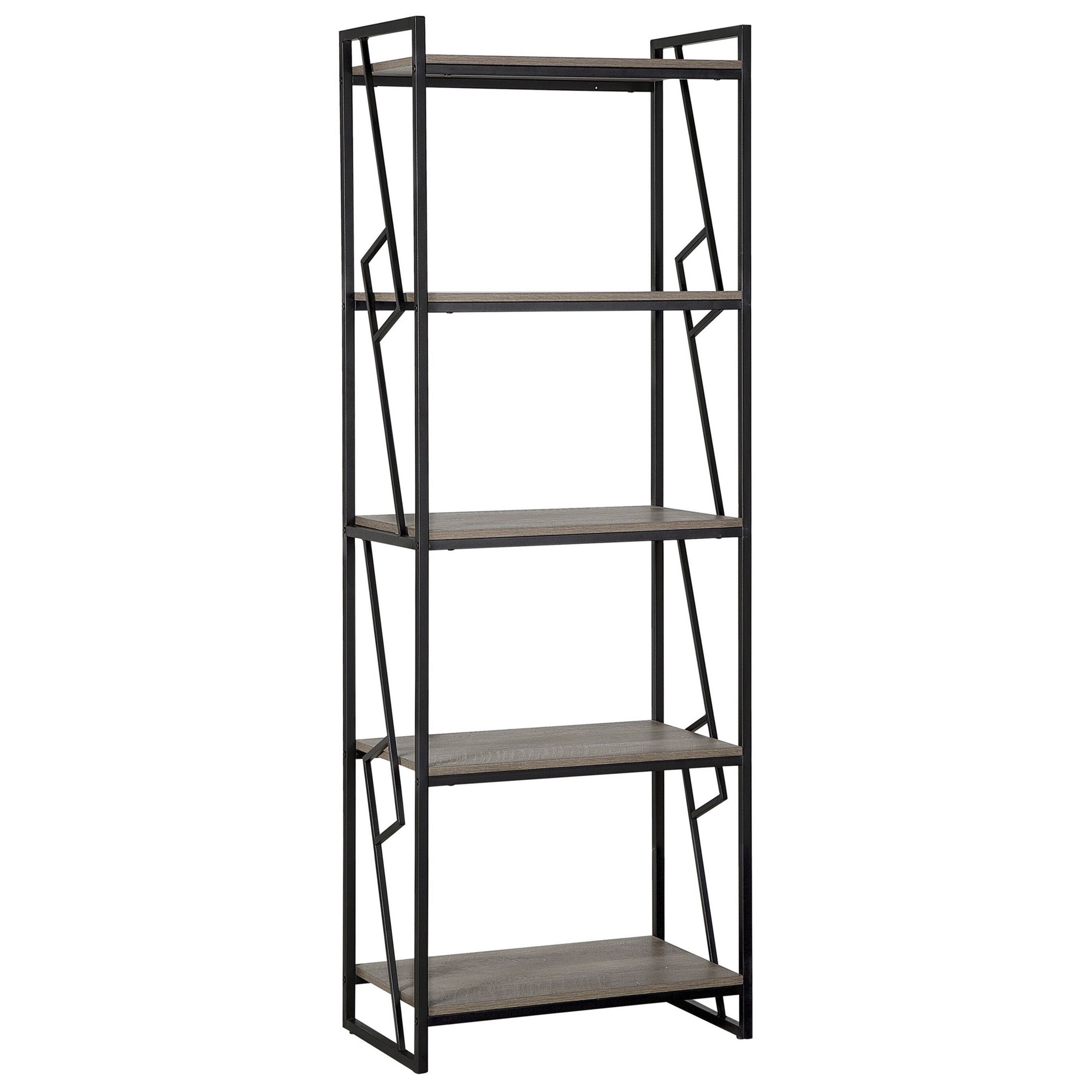Boekenkast met 5 planken Donkere houtkleur FORRES
