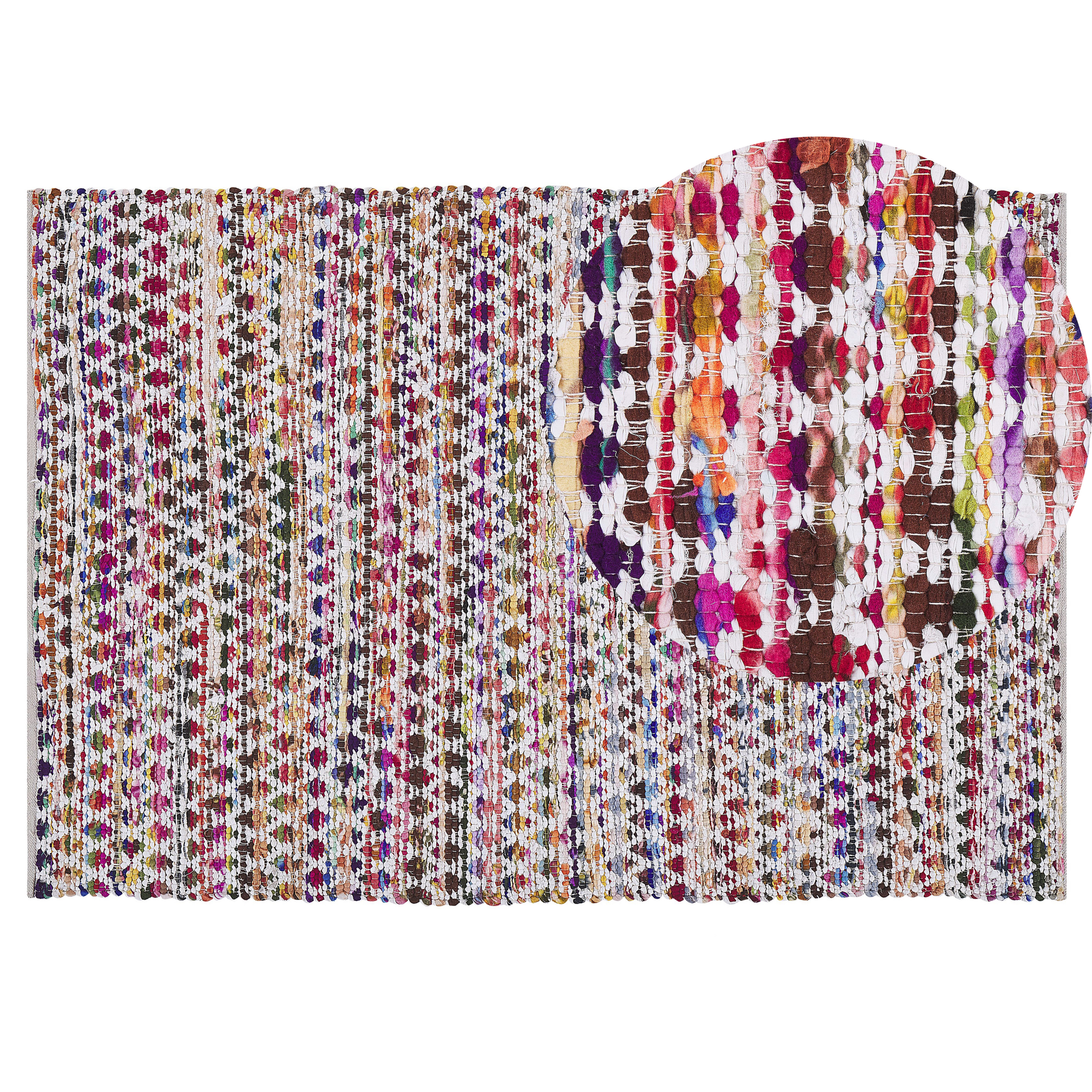Vloerkleed polyester multicolor 140 x 200 cm ARAKLI