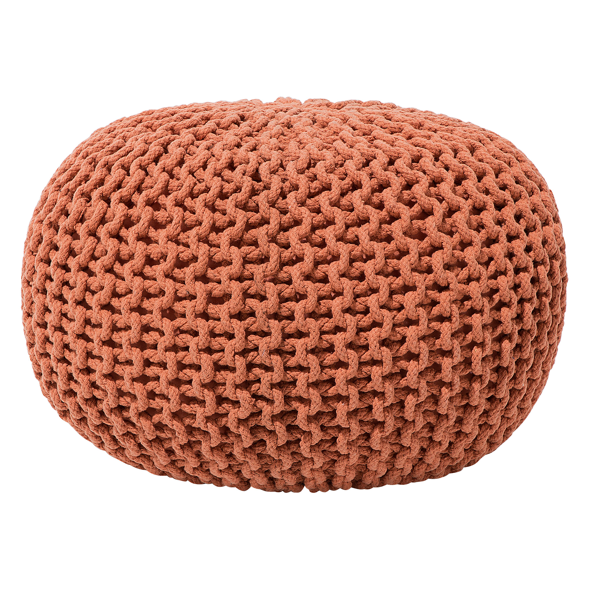 Poef katoen koper 40 x 25 cm CONRAD