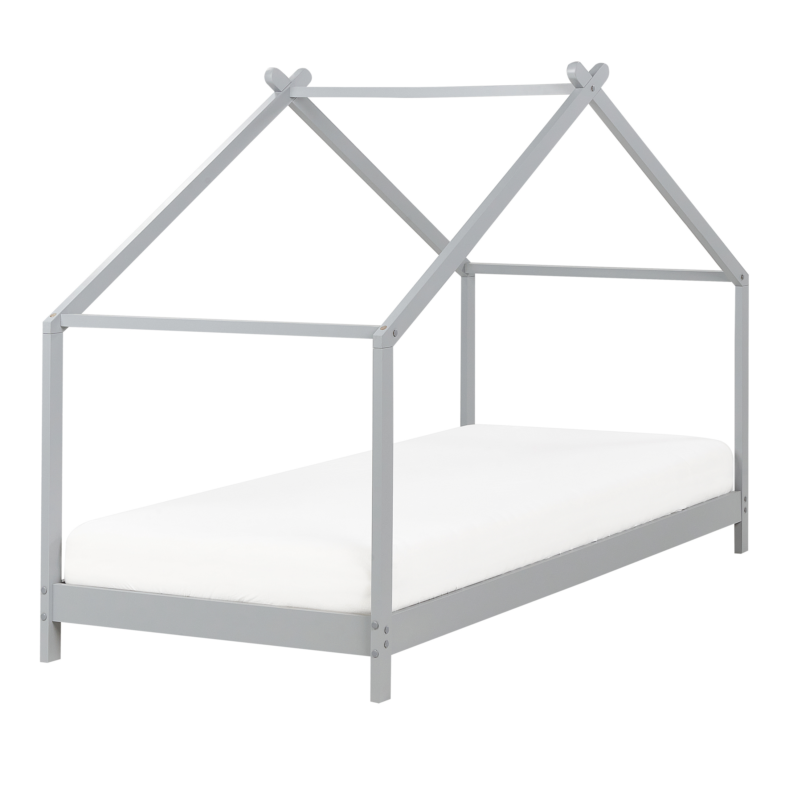 Kinderbed hout grijs 90 x 200 cm ORLU
