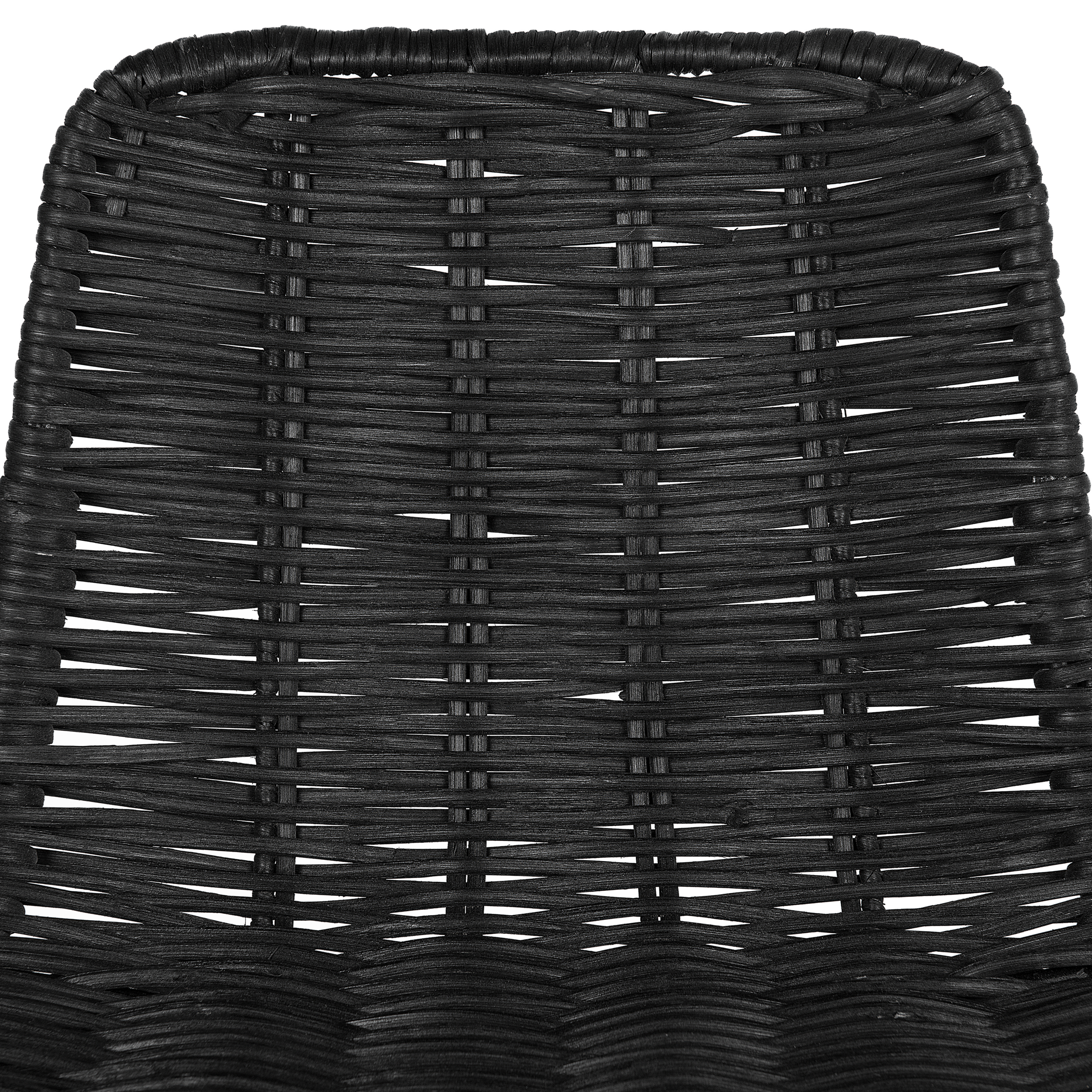 Set de 2 scaune de bar CASSITA Ratan Negru [7]