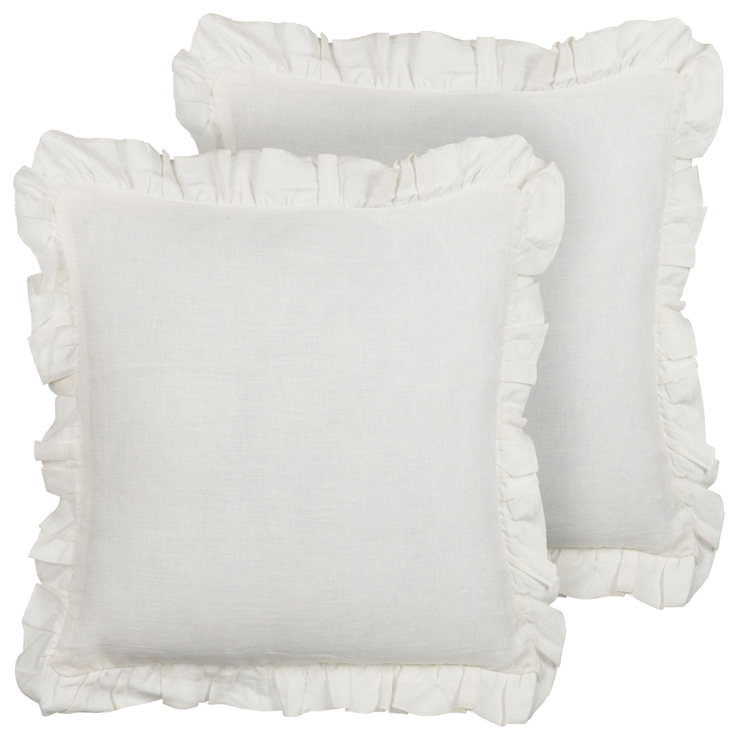 Set van 2 kussens Gebroken wit PIERIS 45 x 45 cm