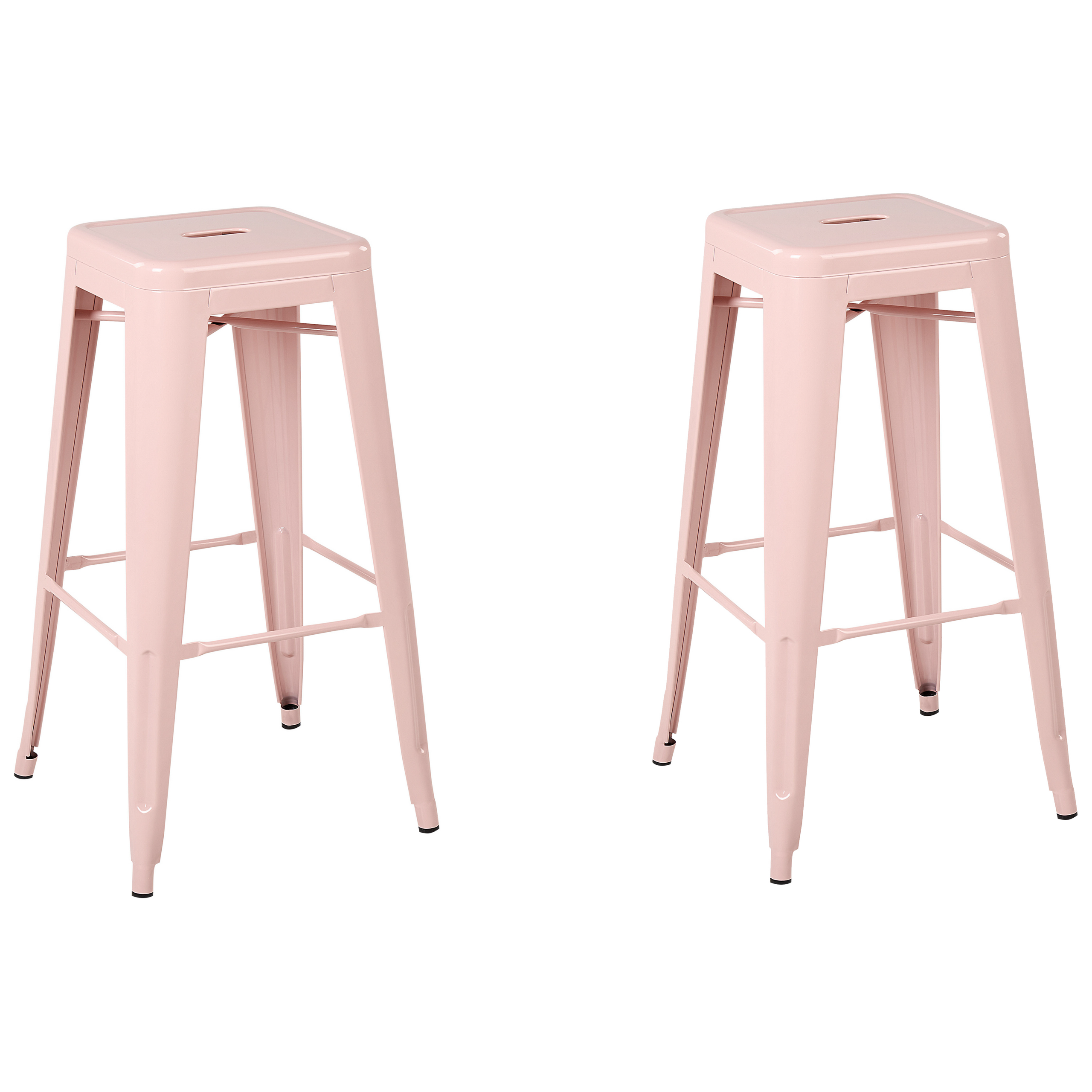 Barkruk Set van 2 Metaal Roze CABRILLO