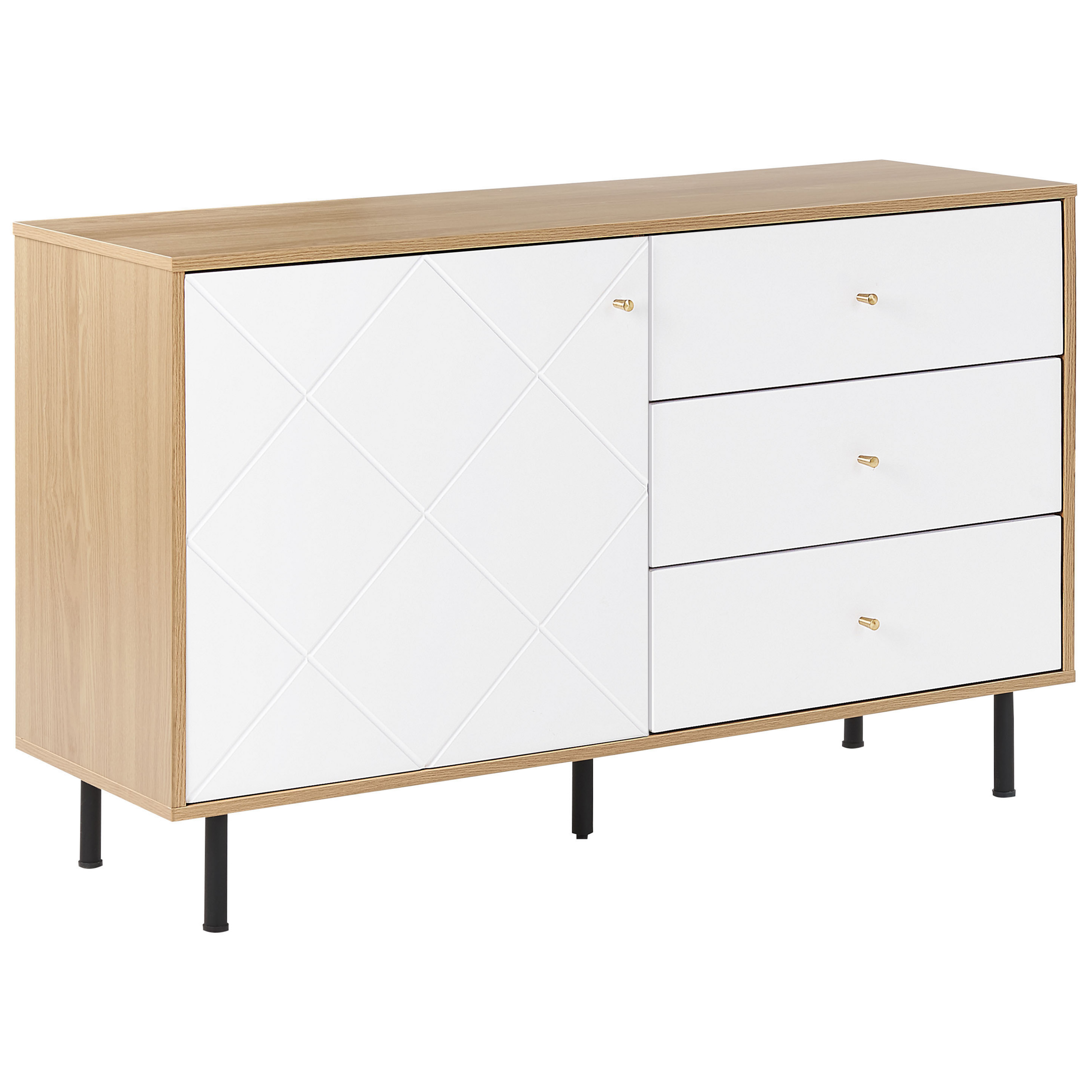 Sideboard wit/lichtbruin PALMER
