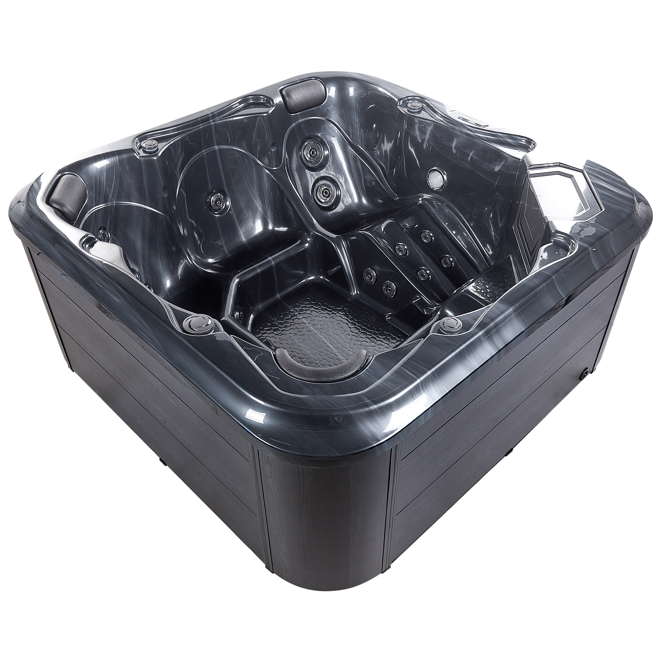 Hottub LED grijs 210 x 210 cm TULAROSA