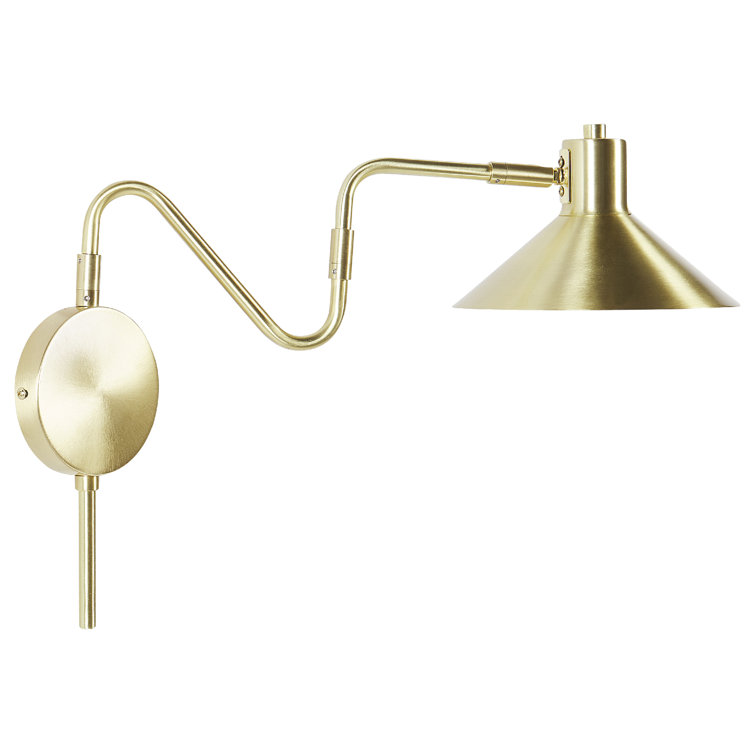 Wandlamp metaal goud BALIEM