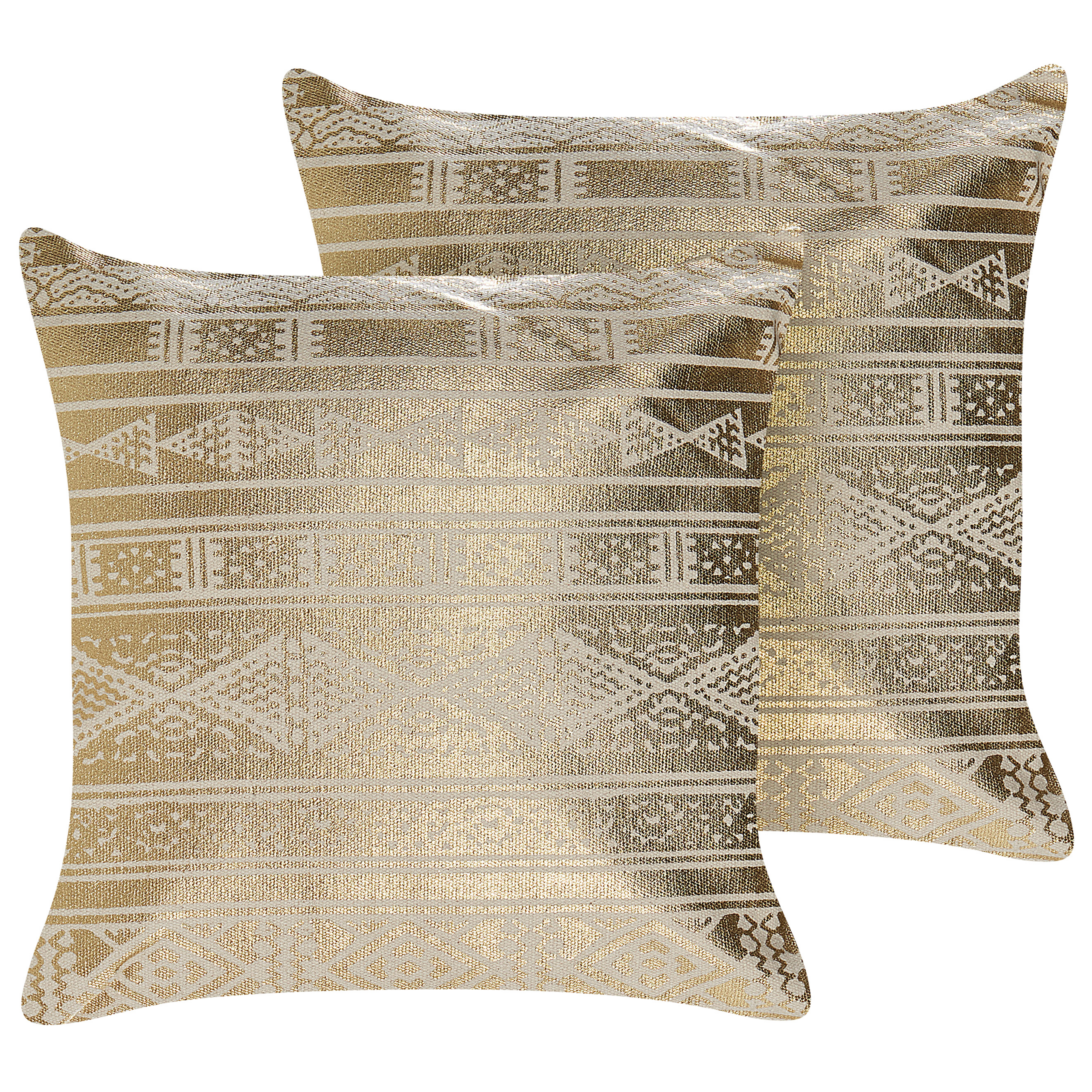 Set van 2 kussens Katoen Goud OUJDA 50 x 50 cm