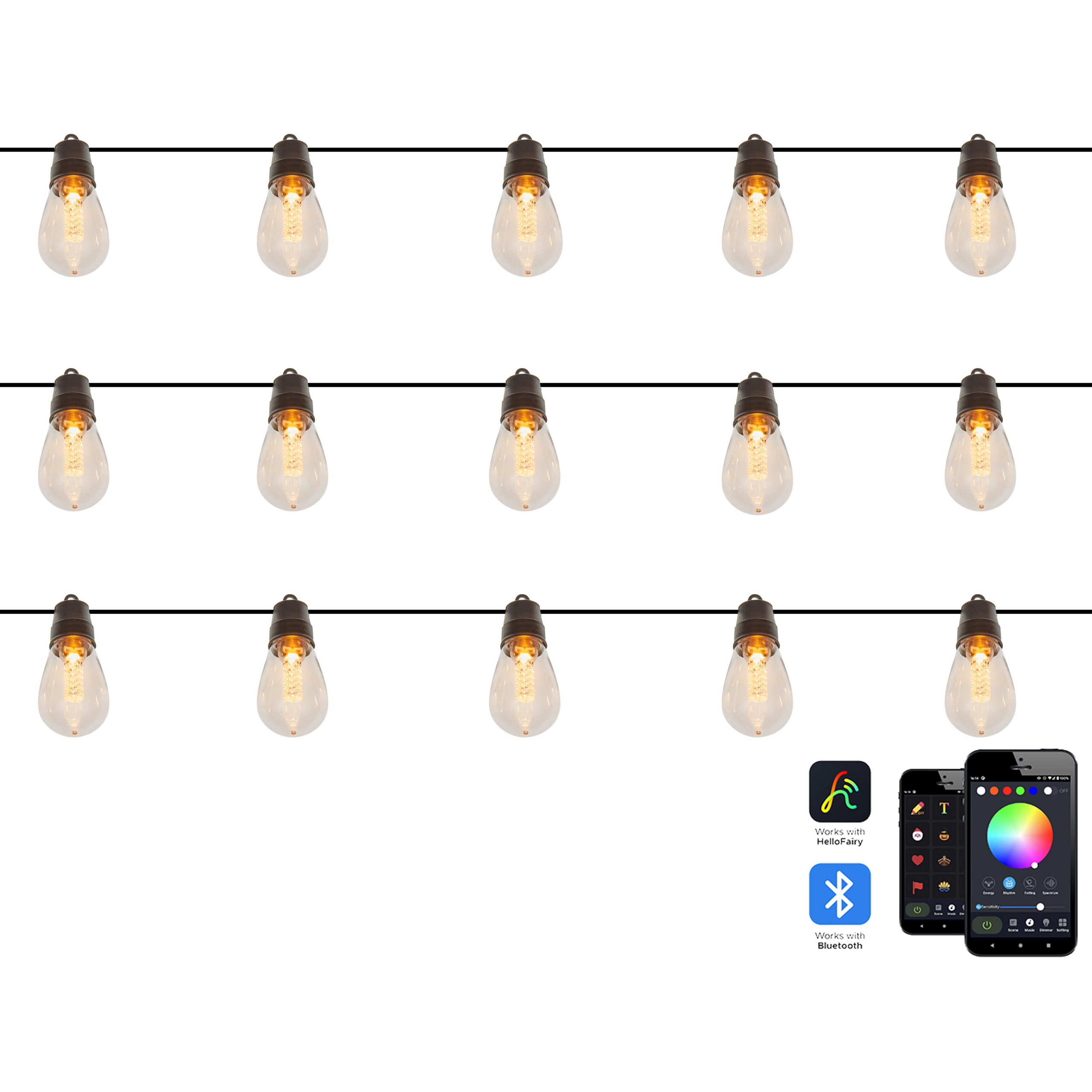 Outdoor wandlamp met app Transparant ITILLEQ
