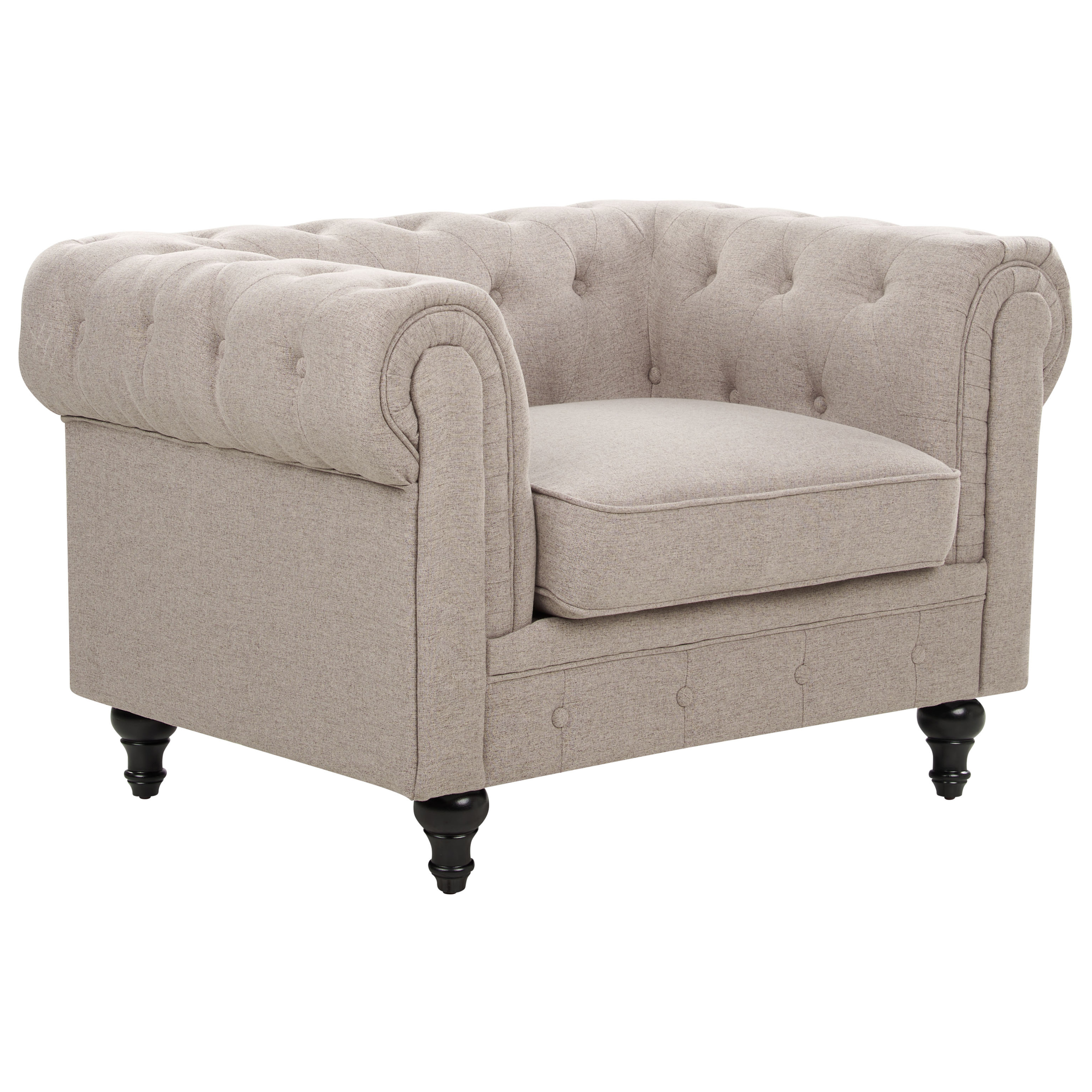 Fauteuil Taupe CHESTERFIELD