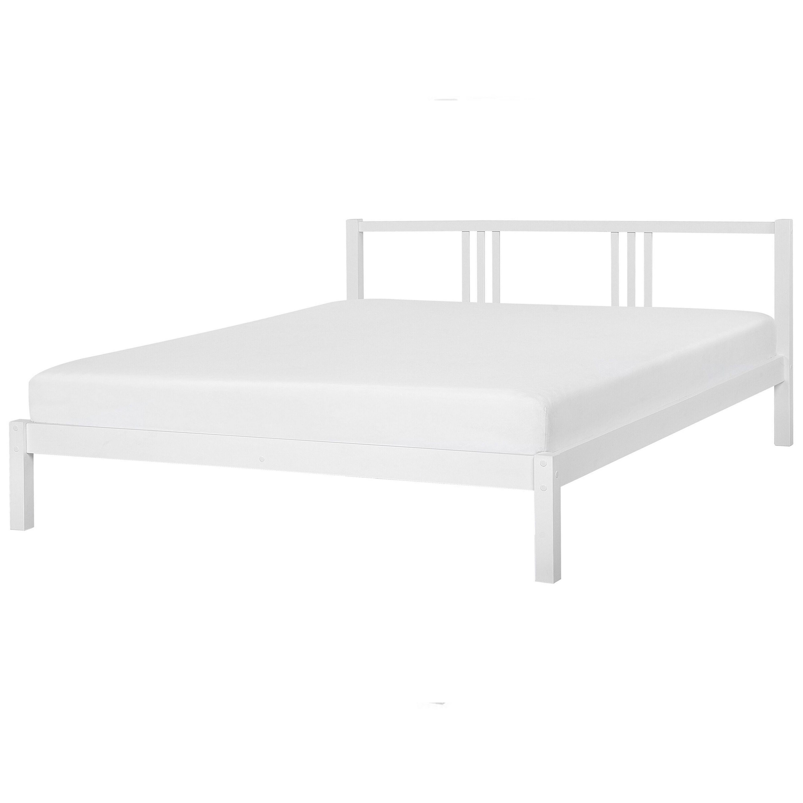 Bed hout wit 180 x 200 cm VANNES