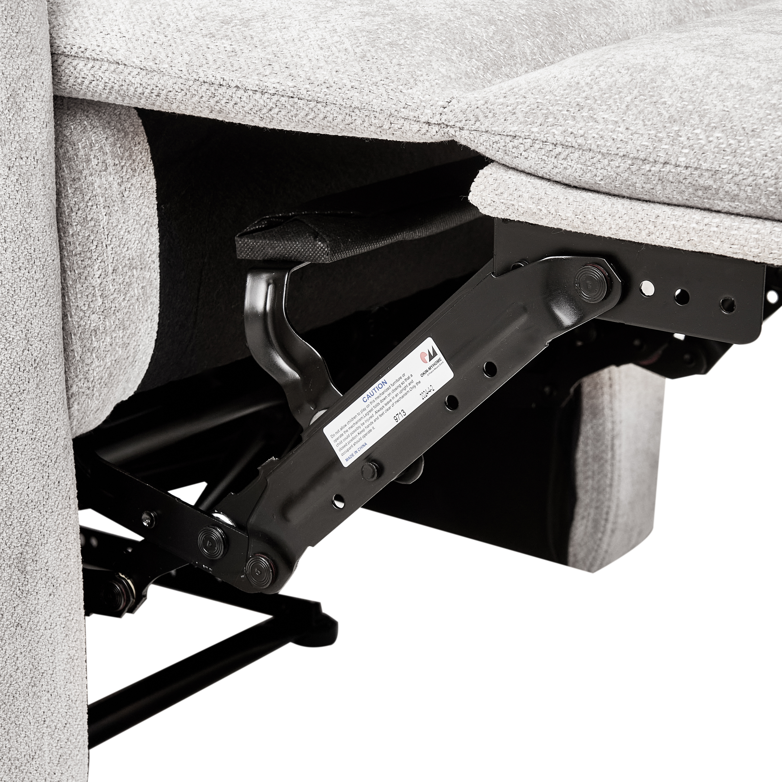 Fotoliu cu recliner SOMERO Suport pentru picioare retractabil  Gri [8]