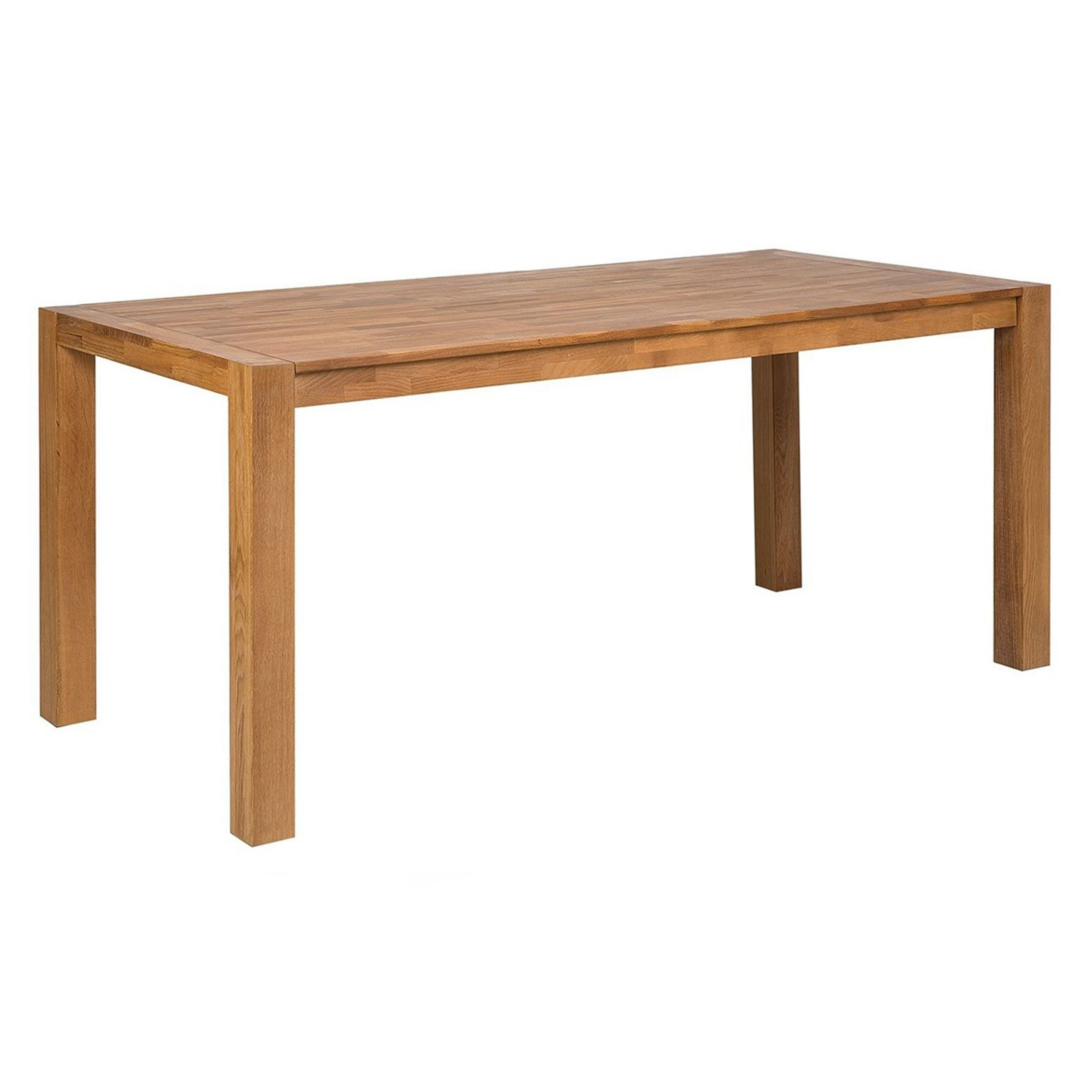 Eettafel eikenhout lichtbruin 150 x 85 cm NATURA