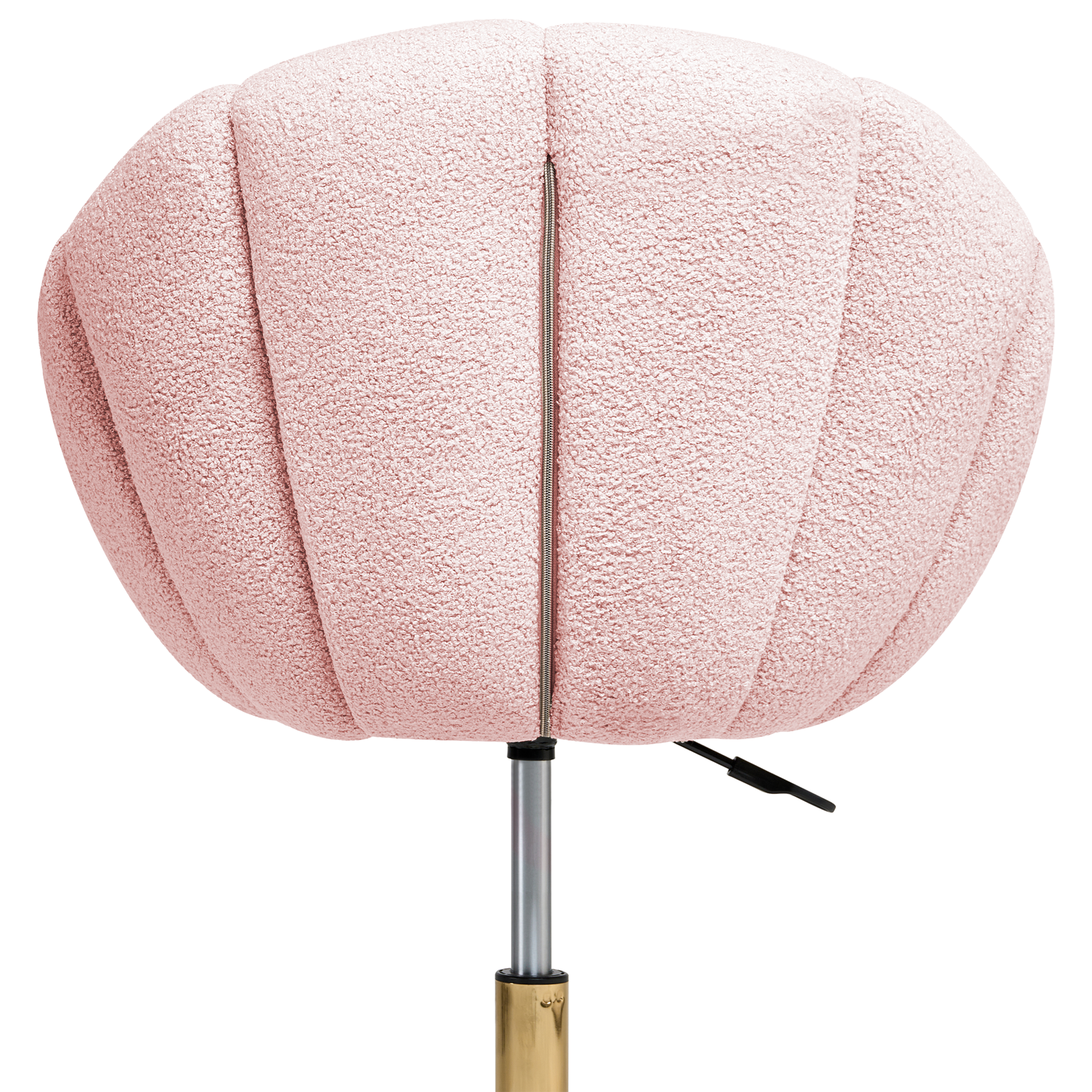 Scaun de birou ANNABELLE Boucle Roz pastel [7]