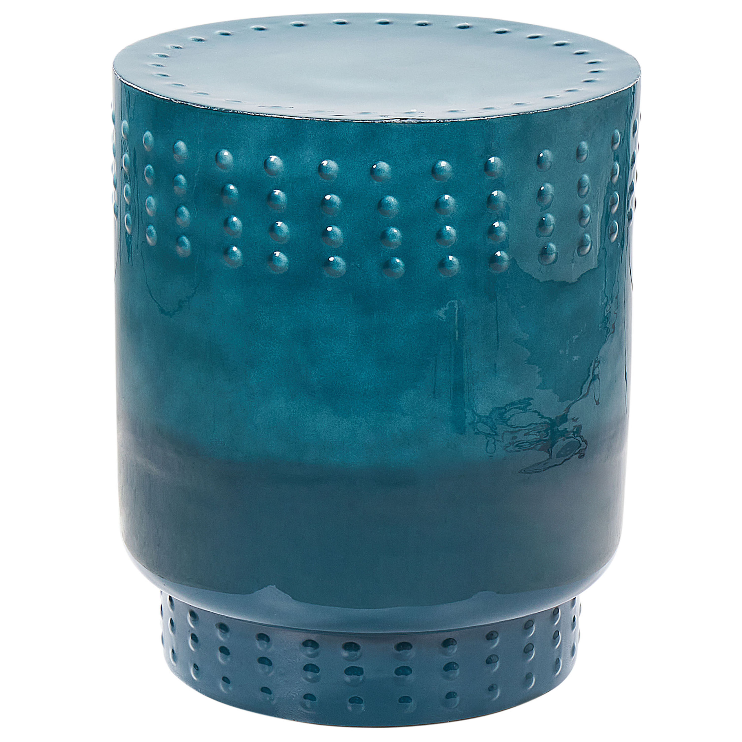 Bijzettafel metaal blauw ABRA