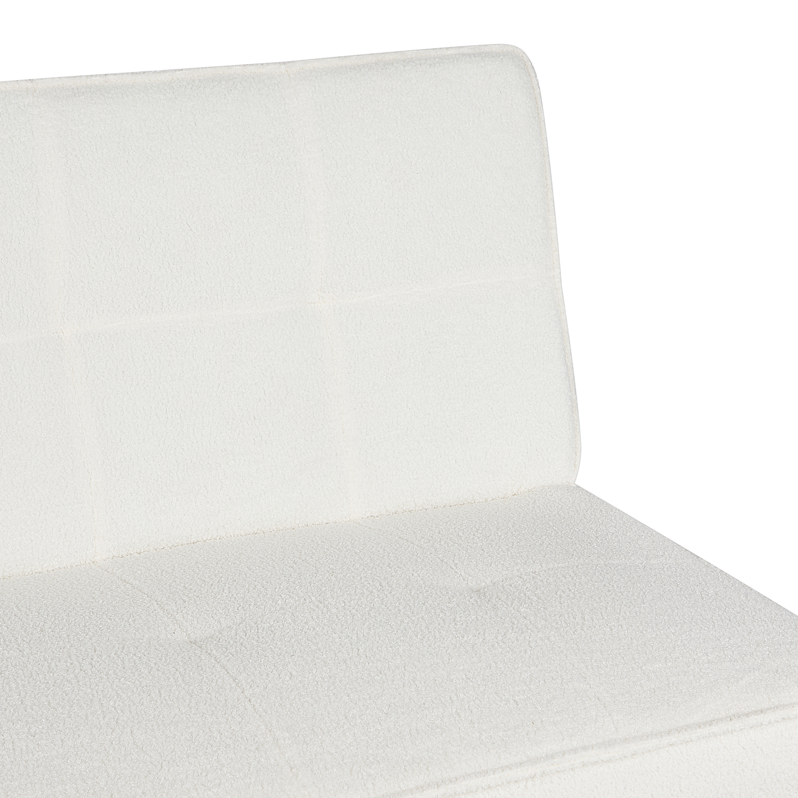 imagem de Sofá-cama de 3 lugares em bouclé branco HASLE8