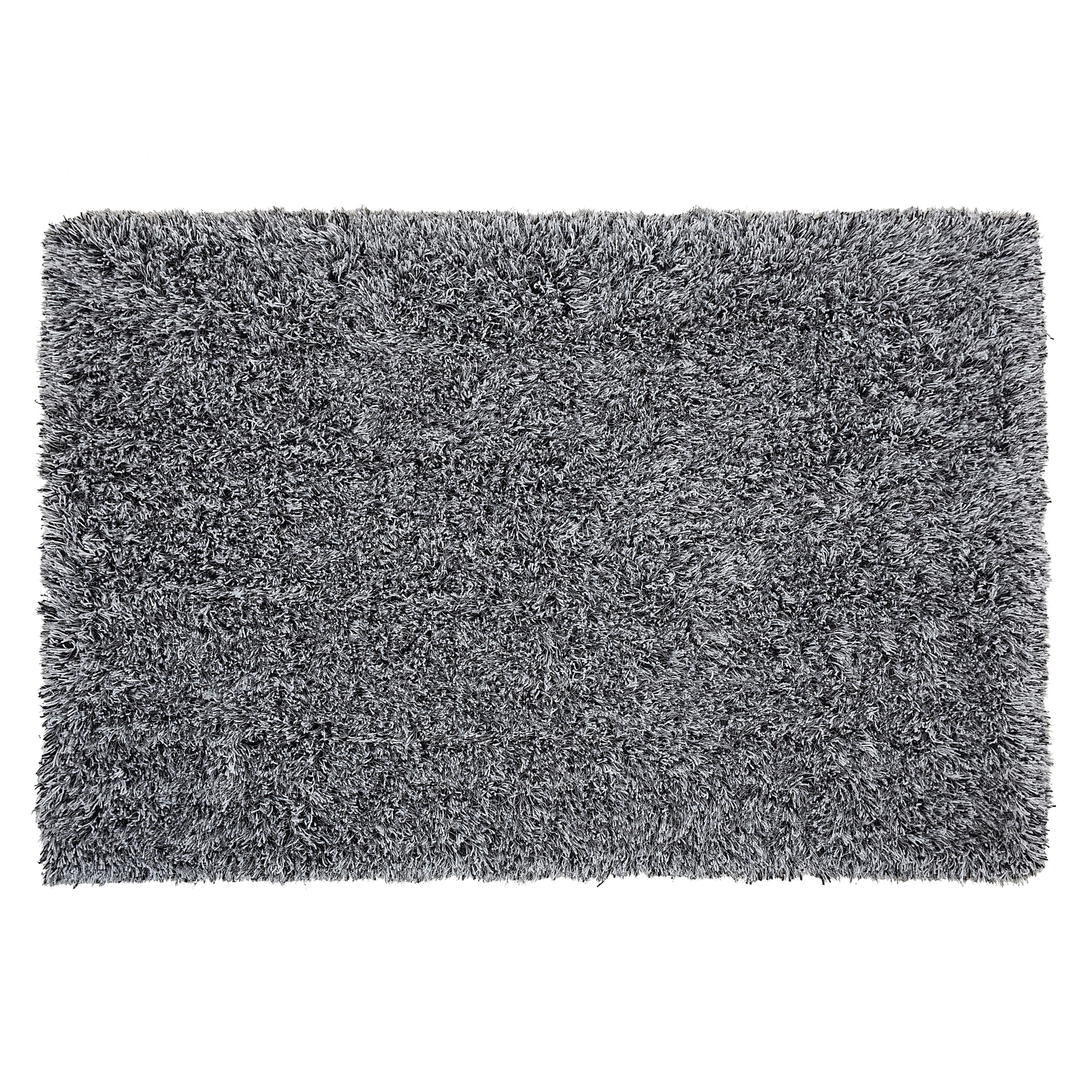 Vloerkleed polyester zwart/wit 140 x 200 cm CIDE