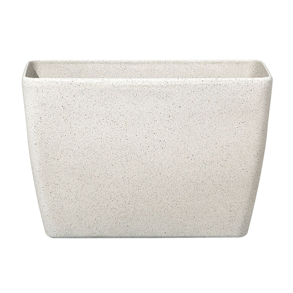 Vaso per fiori Fioriera in pietra beige 60 x 27 x 41 cm Accessori per interni e interni moderni e minimalisti