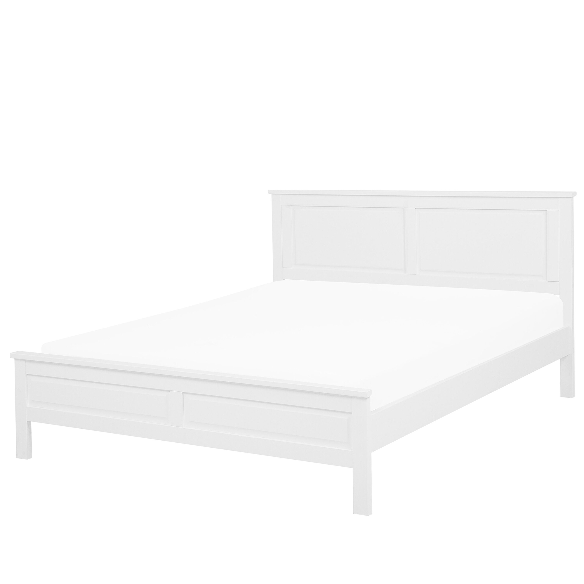 Bed hout wit 140 x 200 cm OLIVET