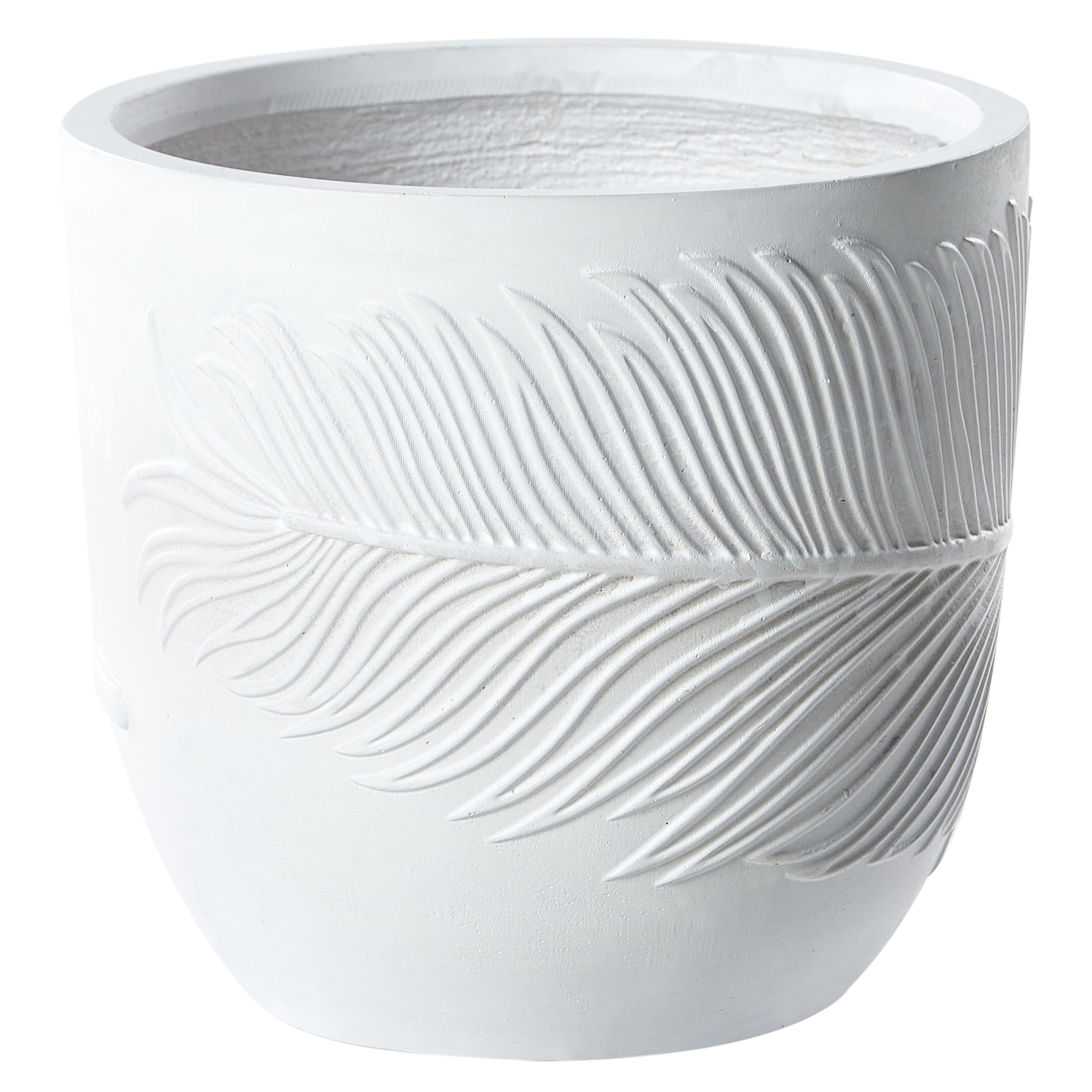 Bloempot gebroken wit 28 x 28 x 16 cm FTERO