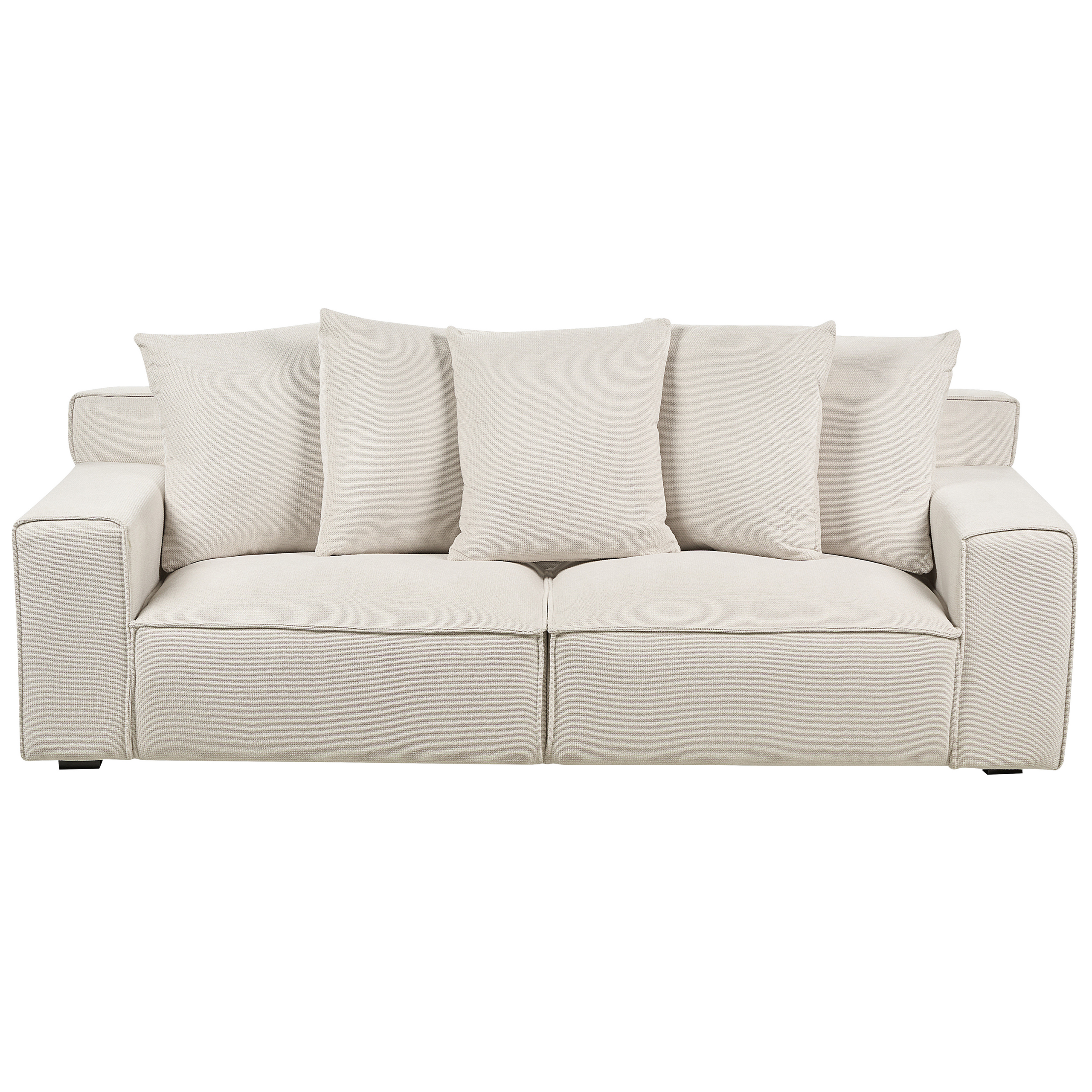 Driezitsbank chenille wit VISKAN