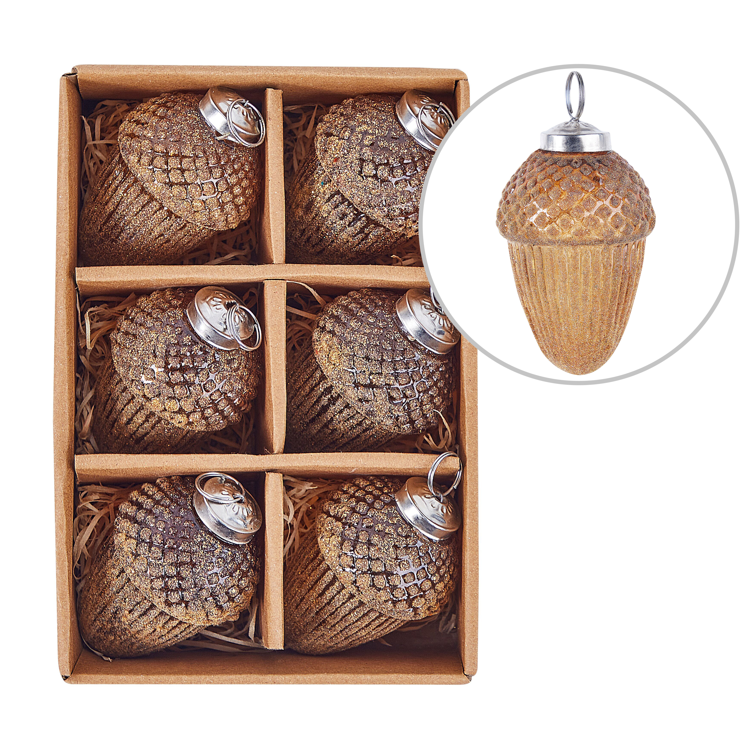 Kerstballen Set van 6 Goud AMBRE
