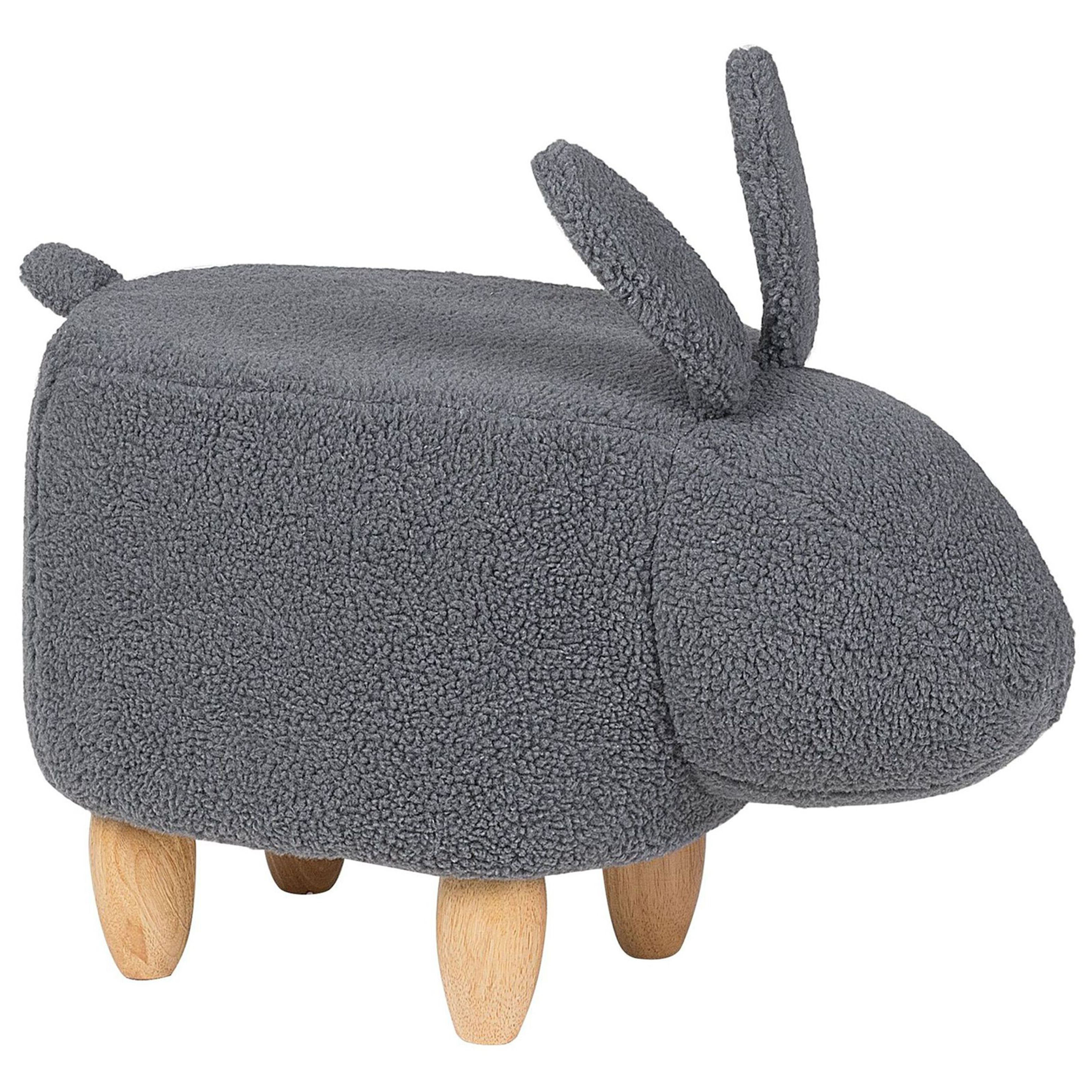 Hocker stof grijs BUNNY