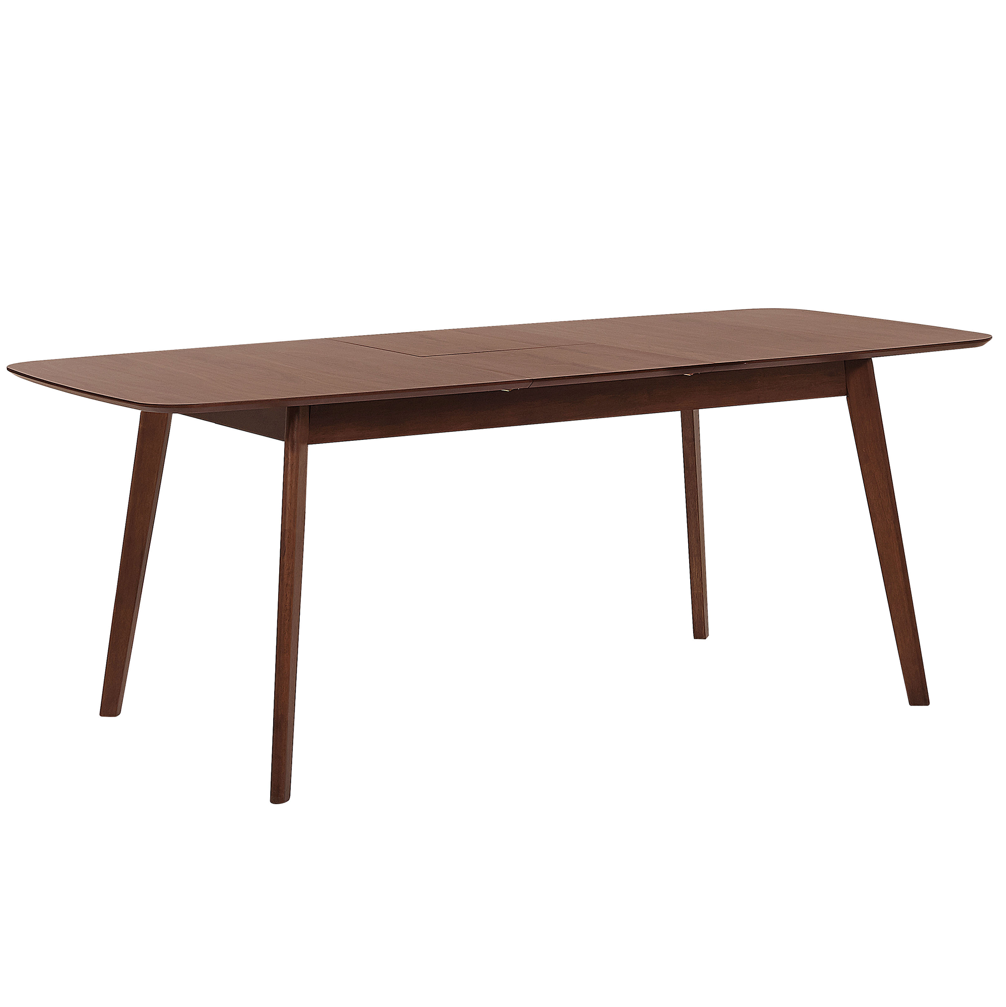 Eettafel uitschuifbaar hout donkerbruin 120 / 150 x 75 cm MADOX