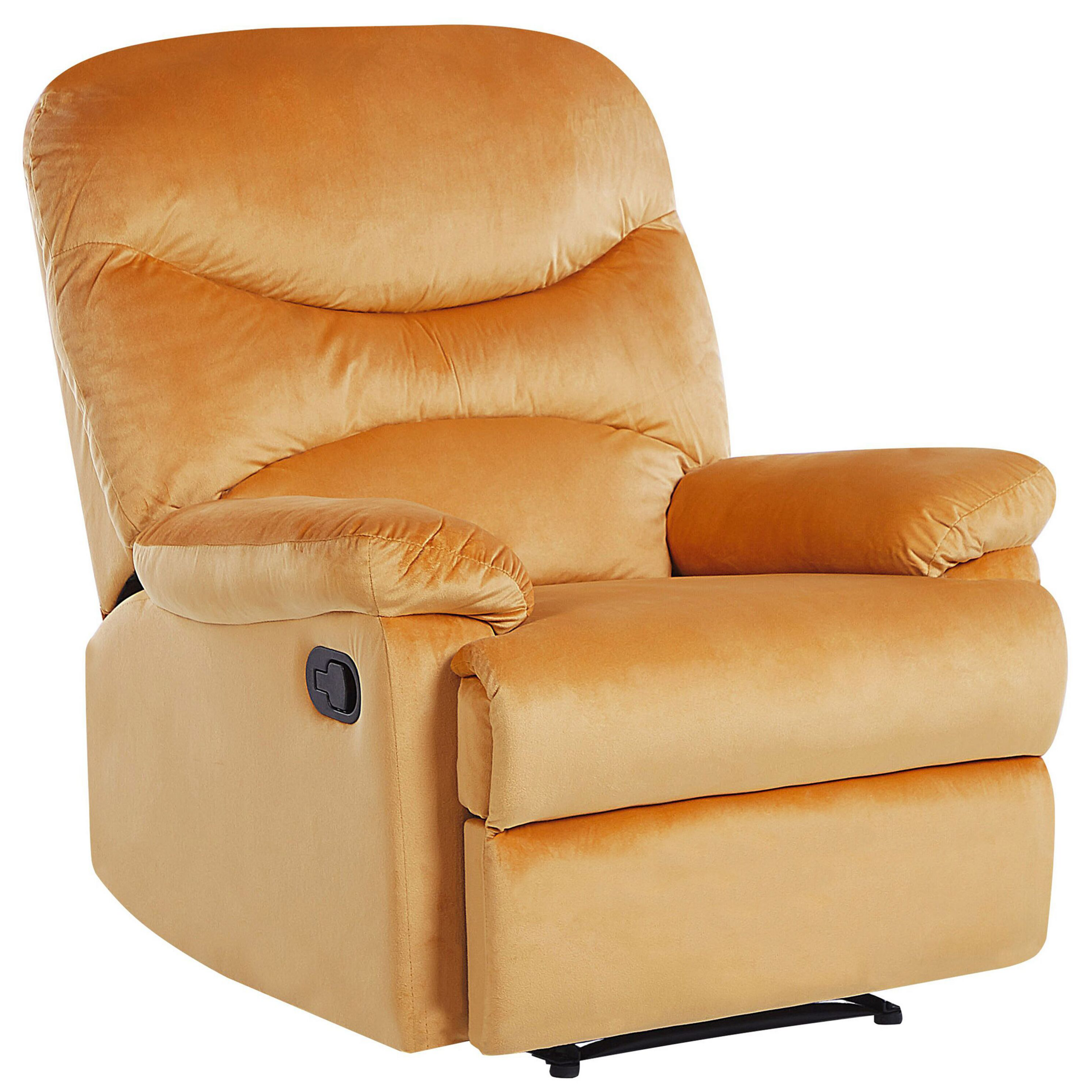 Fauteuil Fluweel Mosterdgeel ESLOV