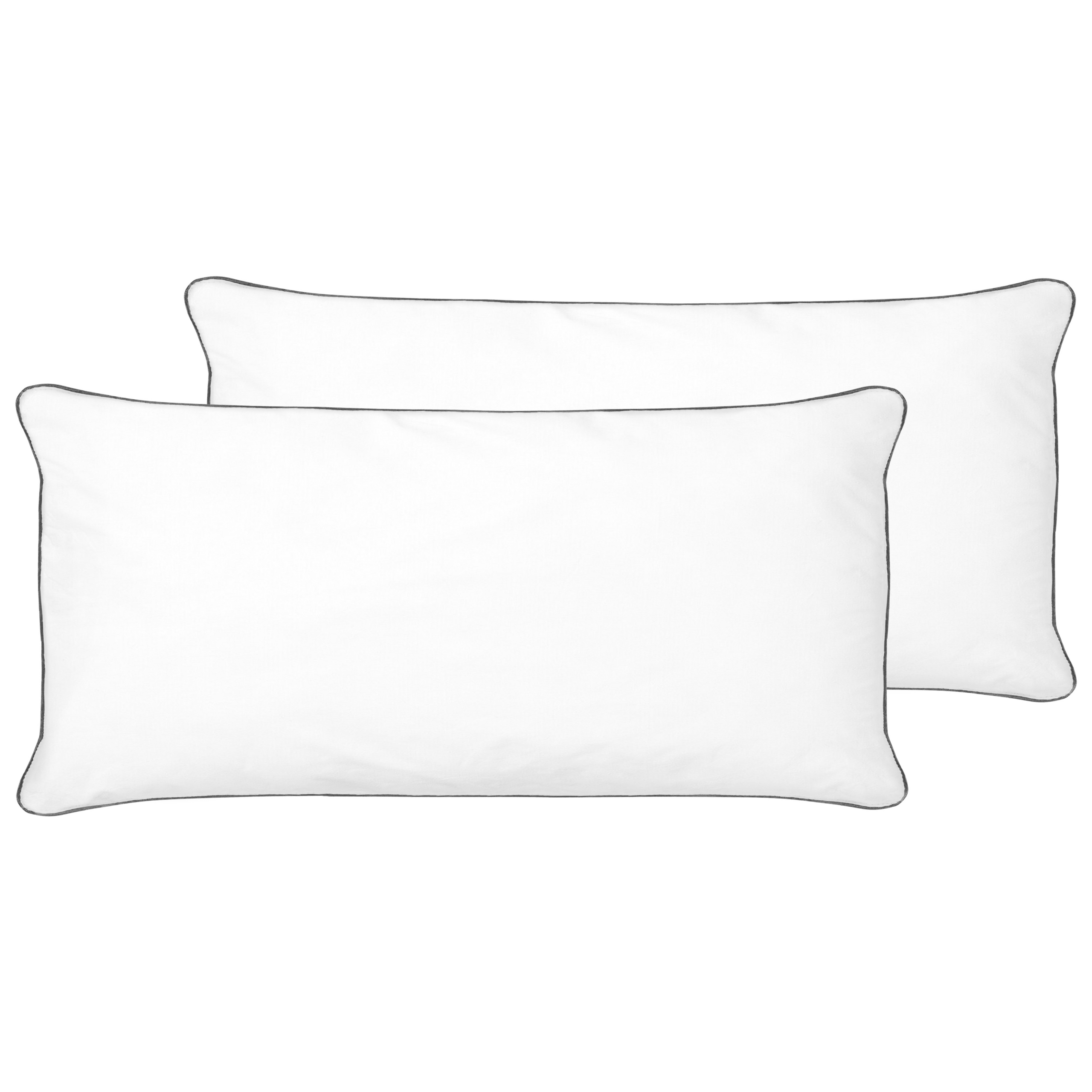 Hoofdkussen set van 2 microvezel hoog 40 x 80 cm PELISTER