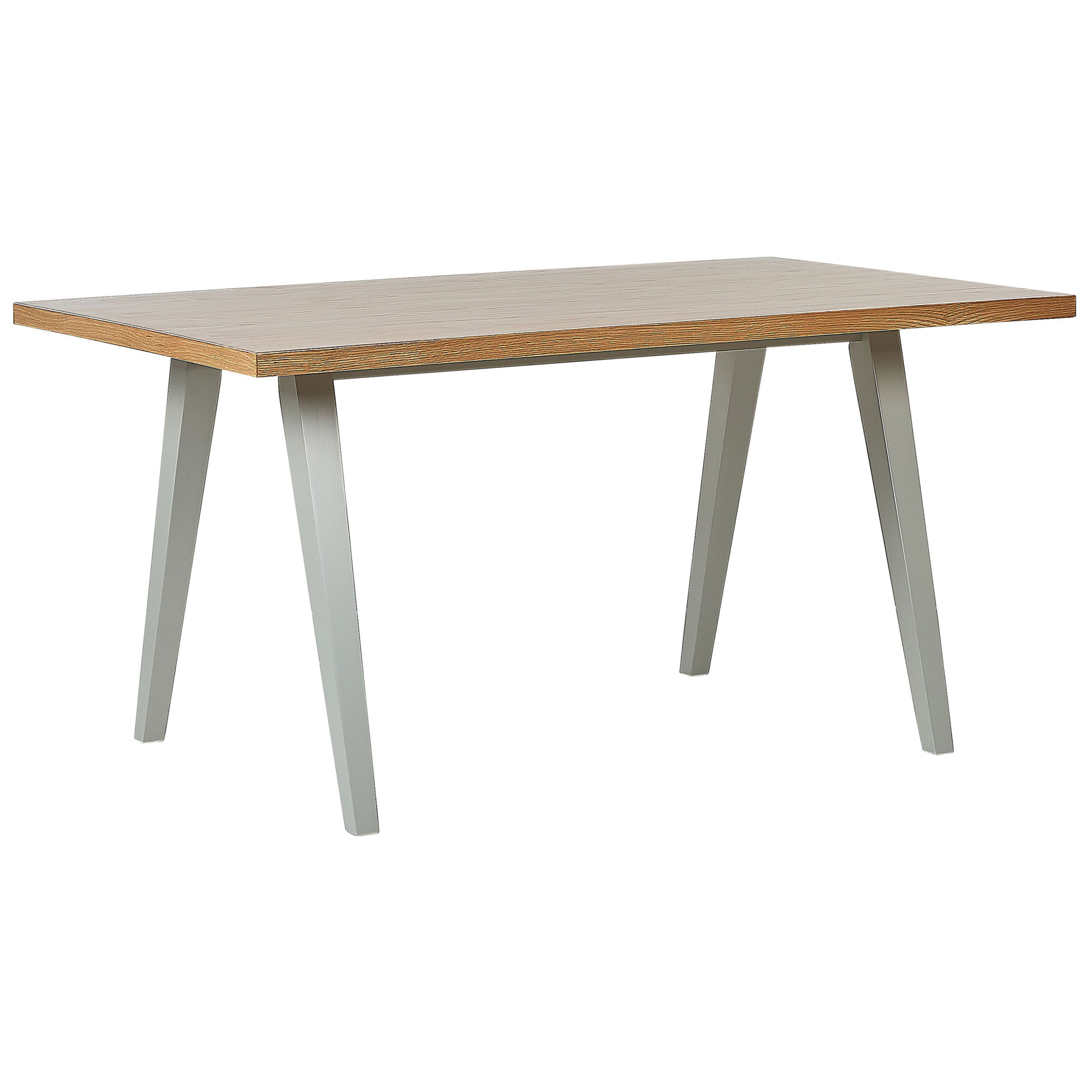 Eettafel MDF lichtbruin/grijs 150 x 90 cm LENISTER