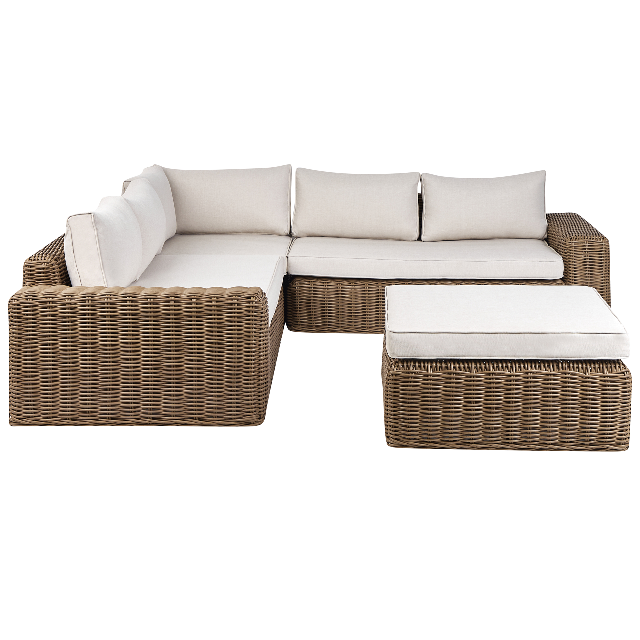 Loungeset PE rotan Bruin PALERMO