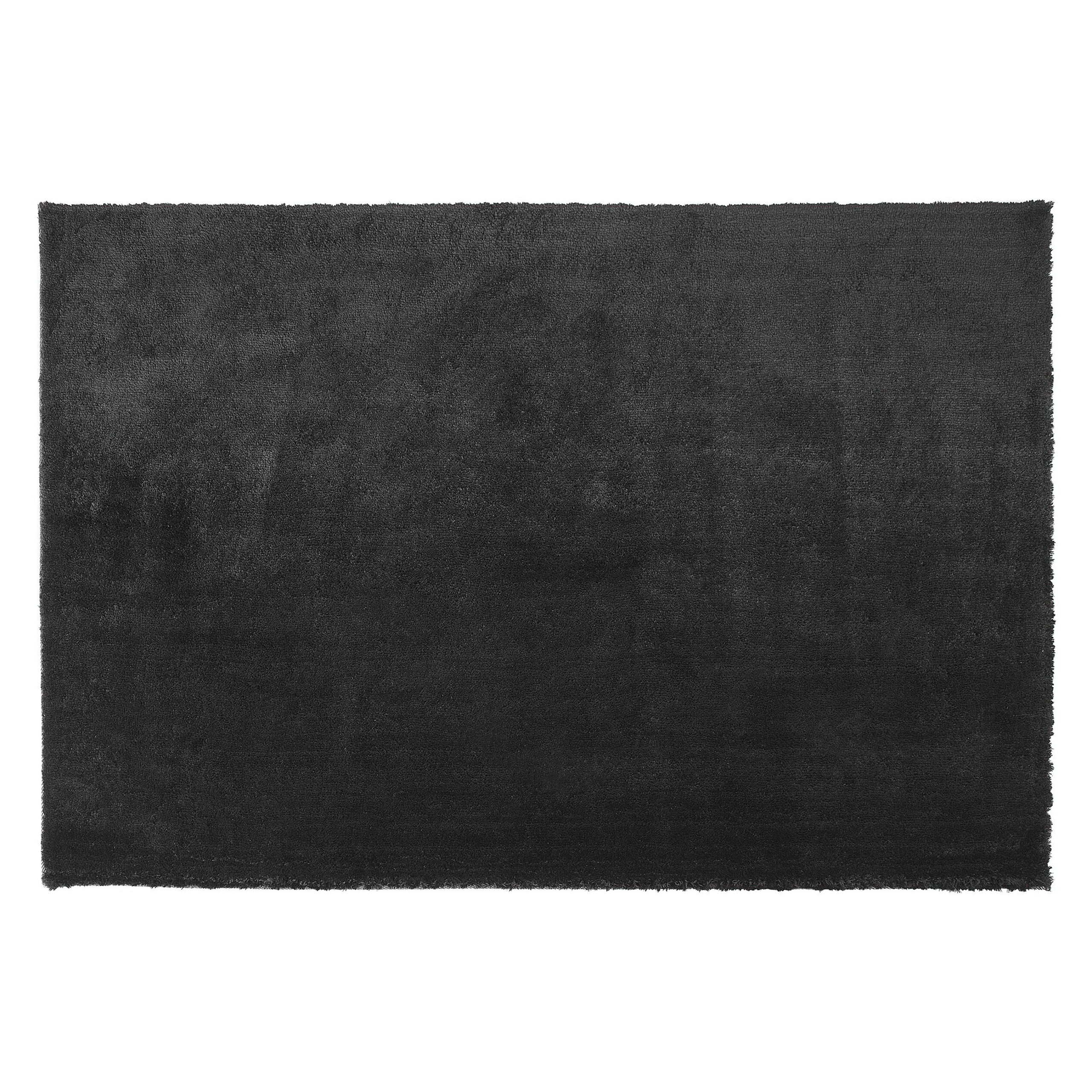 Vloerkleed polyester zwart 140 x 200 cm EVREN