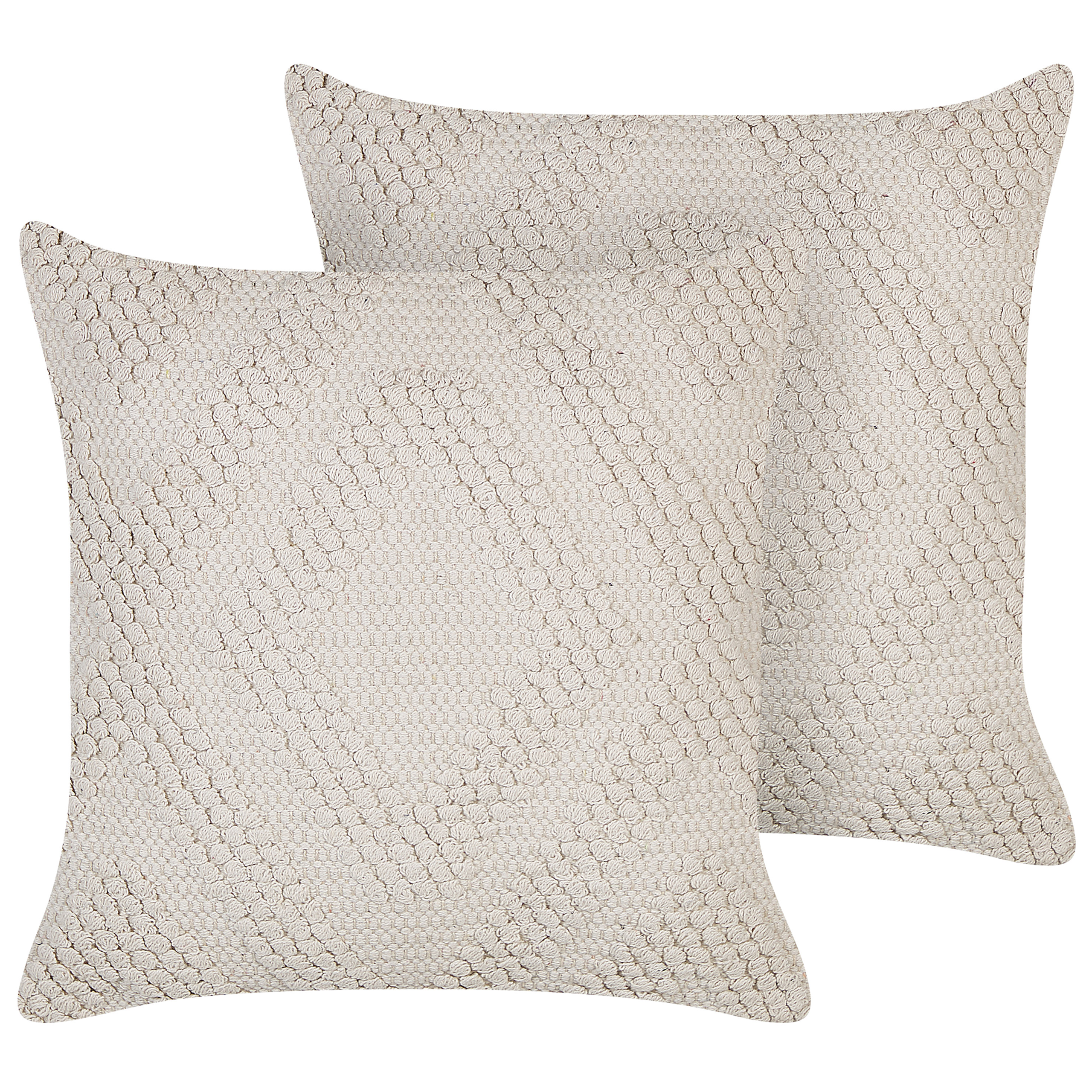 Set van 2 kussens Katoen Wit CATALPA 45 x 45 cm
