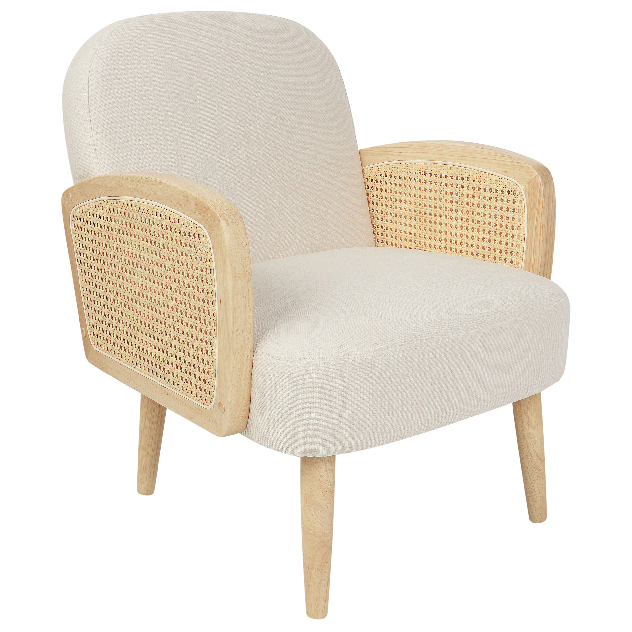 Fauteuil Stof Lichte houtkleur DVENBERG